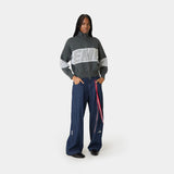 Thrill Grandpa Grey Zipper Knit Knitwear eme
