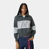 Thrill Grandpa Grey Zipper Knit Knitwear eme