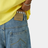 Riviera Blue Denim Shorts Shorts Eme Studios