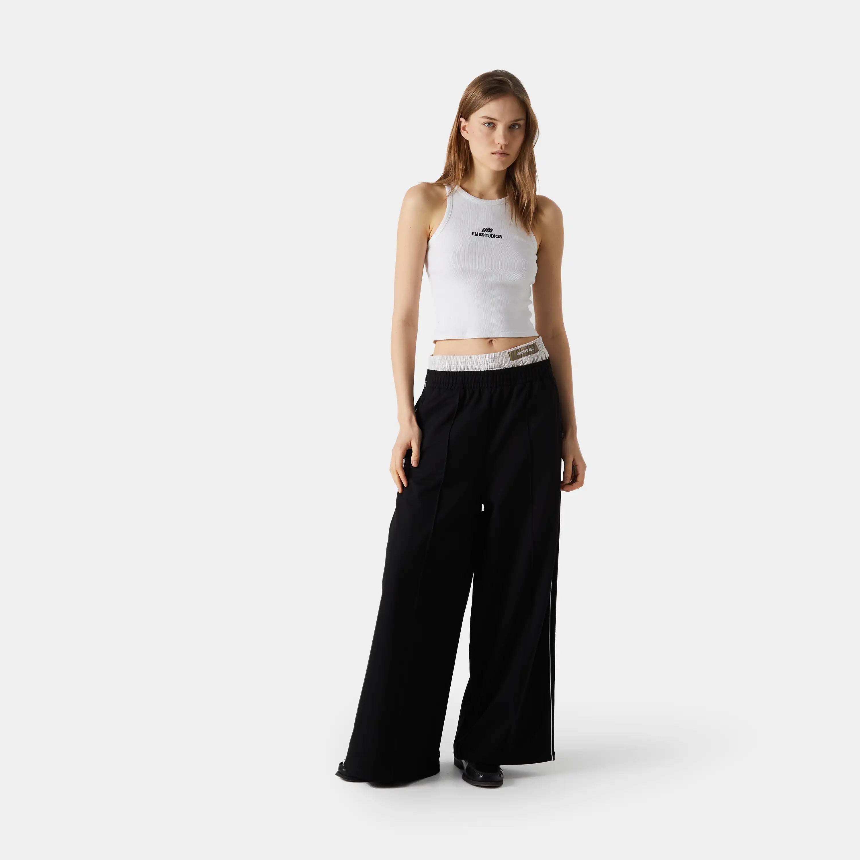 Somm Black Baggy Sweatpants Pants eme