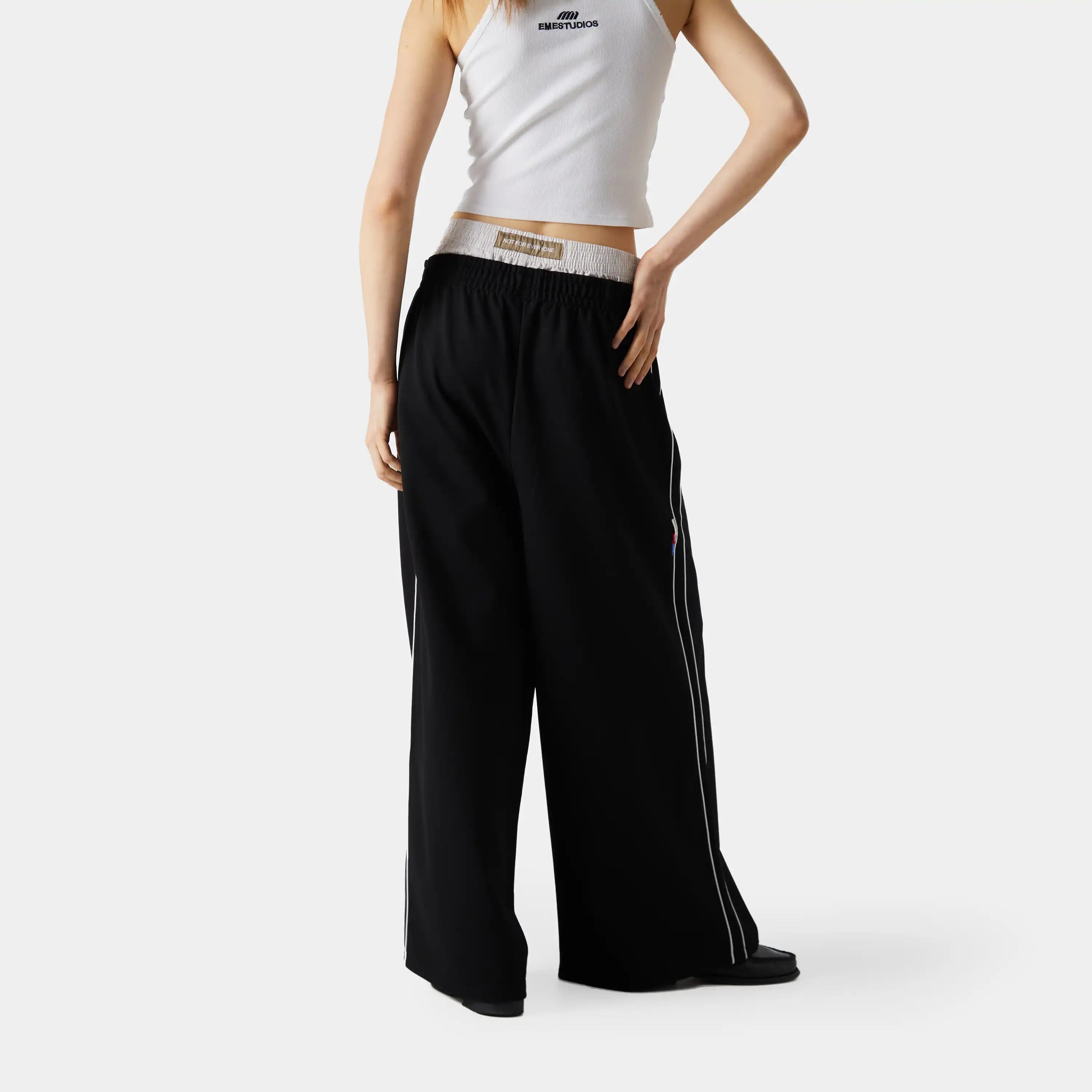 Somm Black Baggy Sweatpants Pants eme