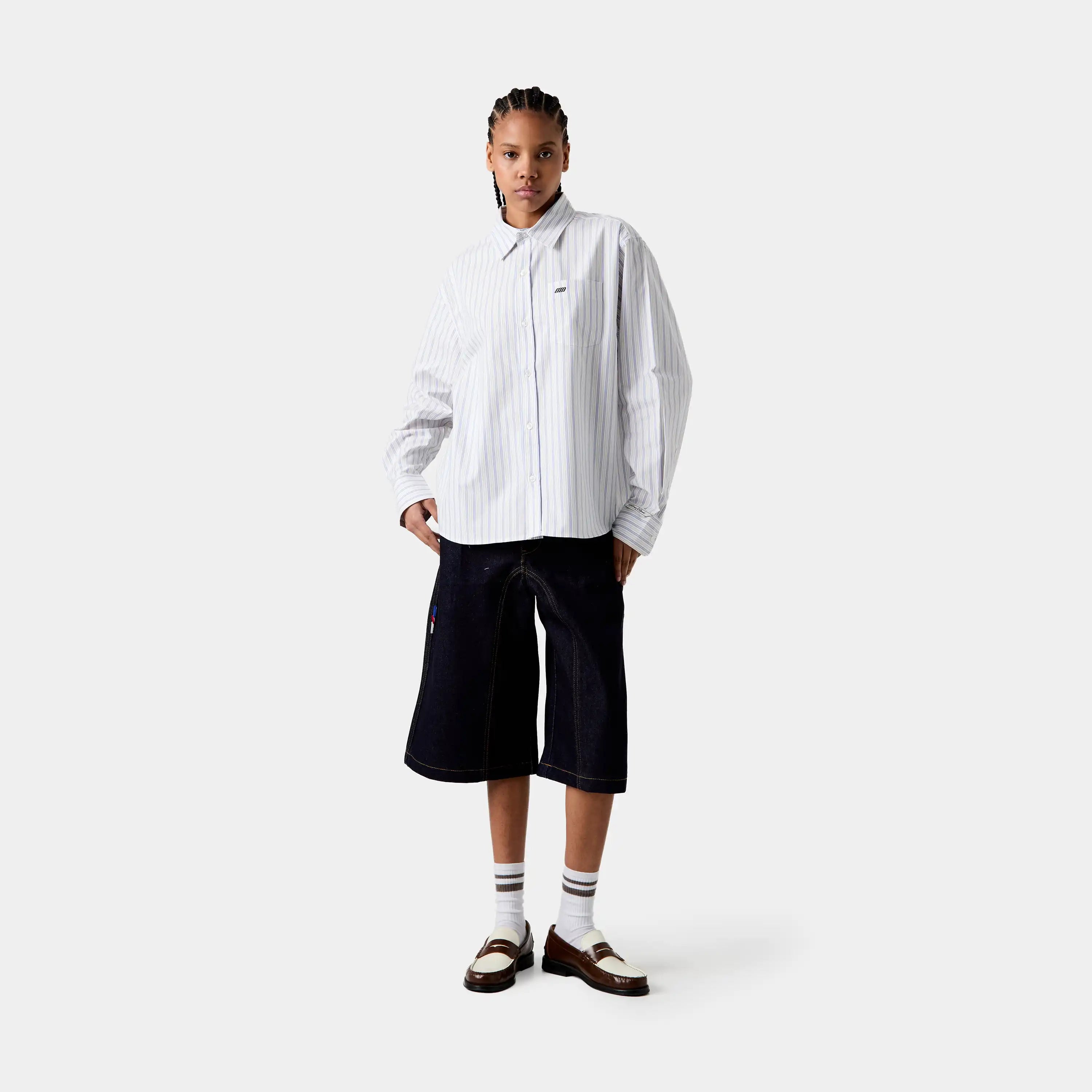 Faelled Blue Boxy Shirt Shirts eme