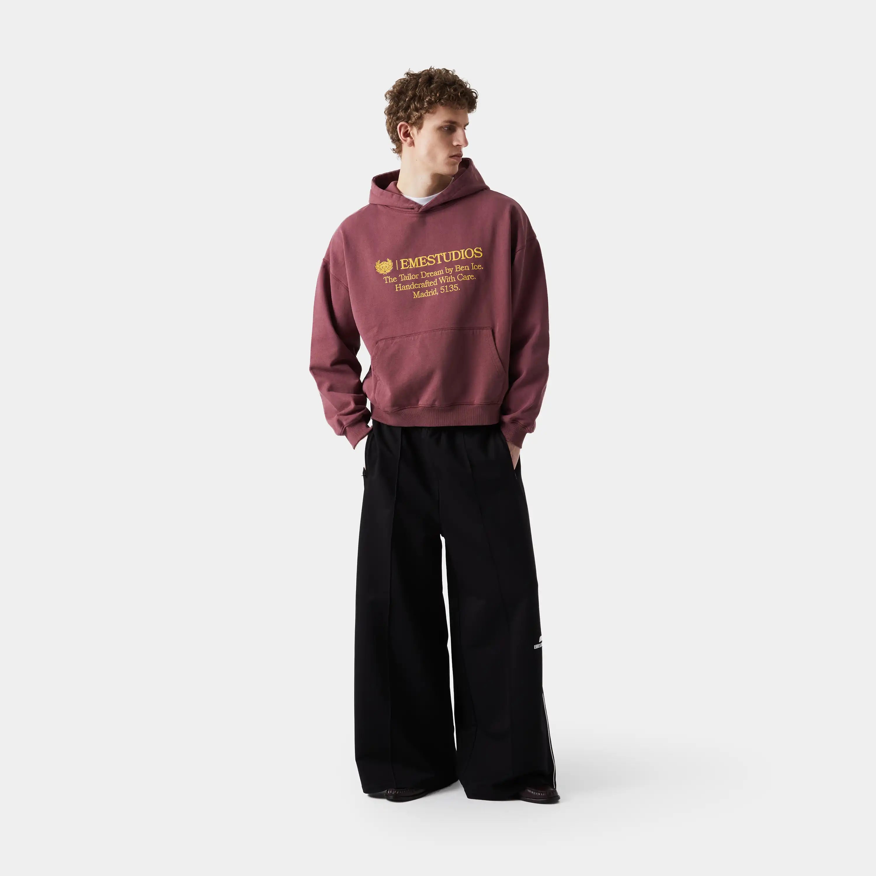Somm Black Baggy Sweatpants Pants eme