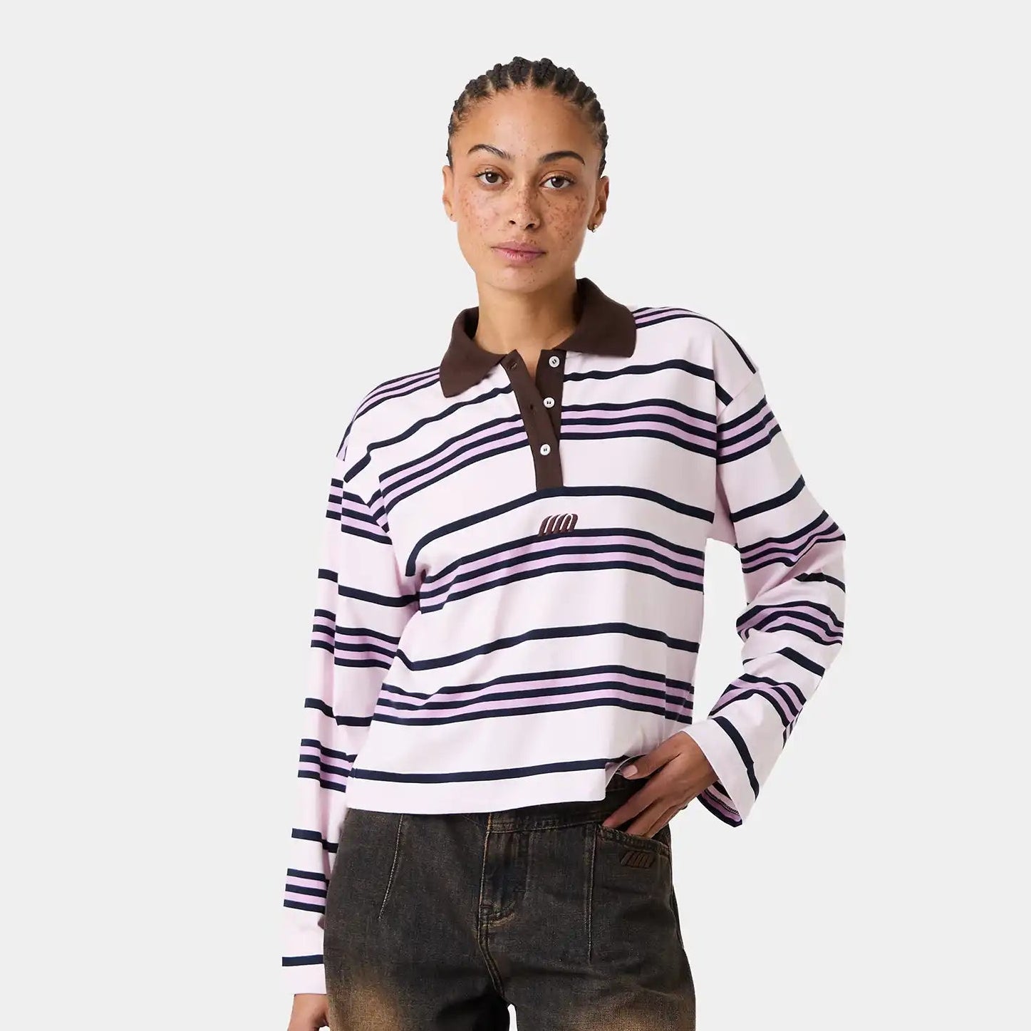 Nina Lollipop Stripped Polo Woman T-Shirts Eme Studios