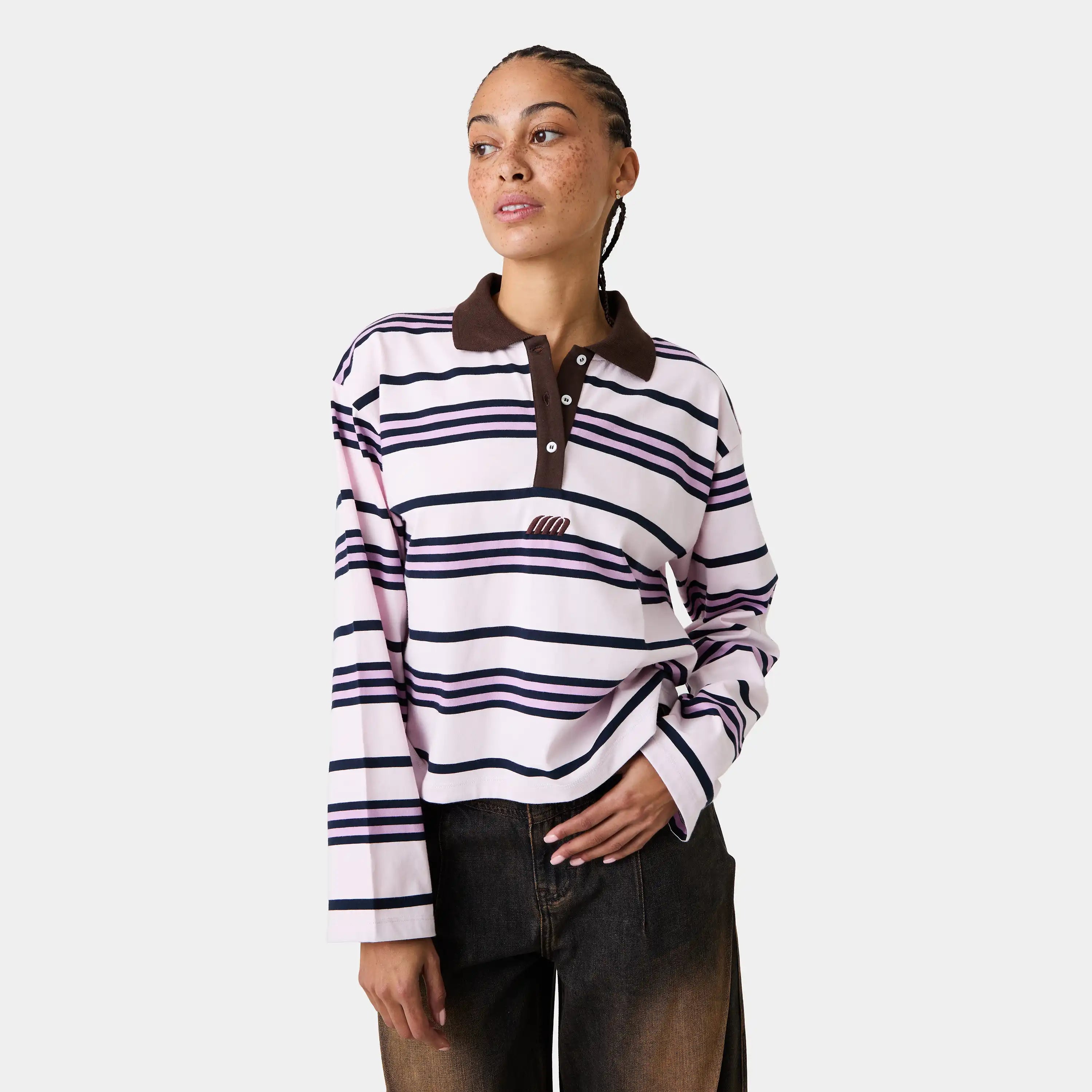 Nina Lollipop Stripped Polo Woman T-Shirts Eme Studios