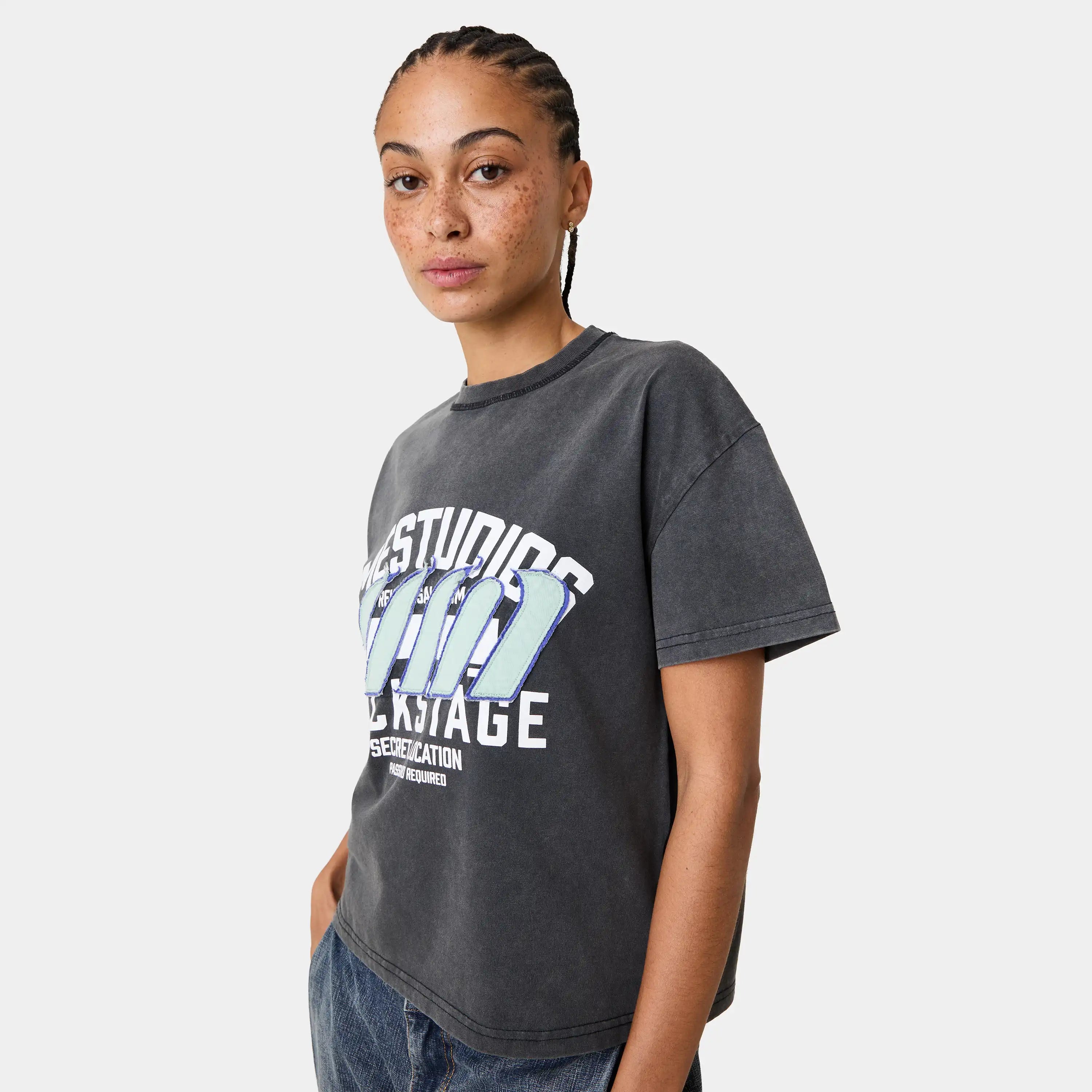 Double Patch Shadow Oversized Tee T-shirts Eme Studios