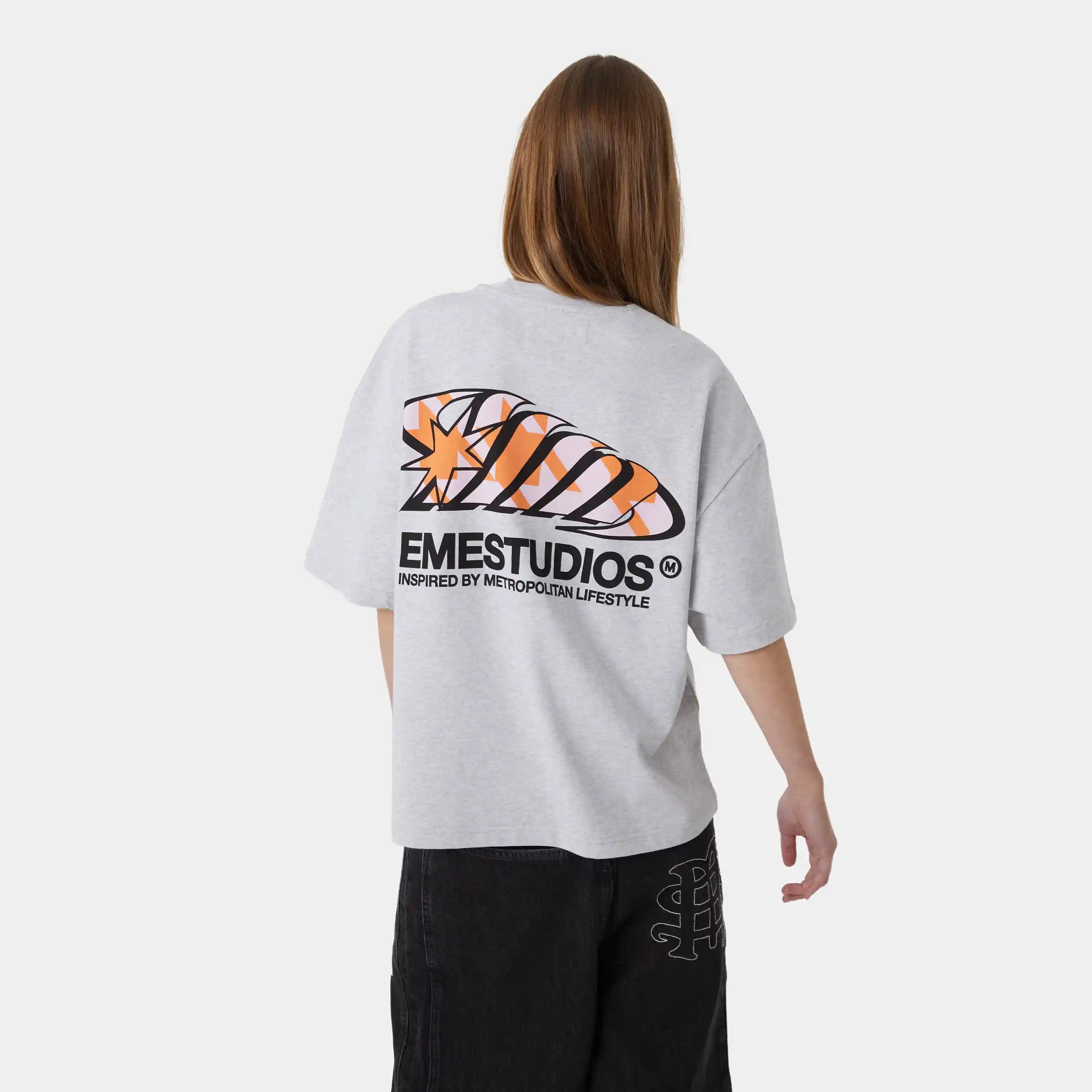 Houndstooh Grey Oversized Tee T-shirts eme
