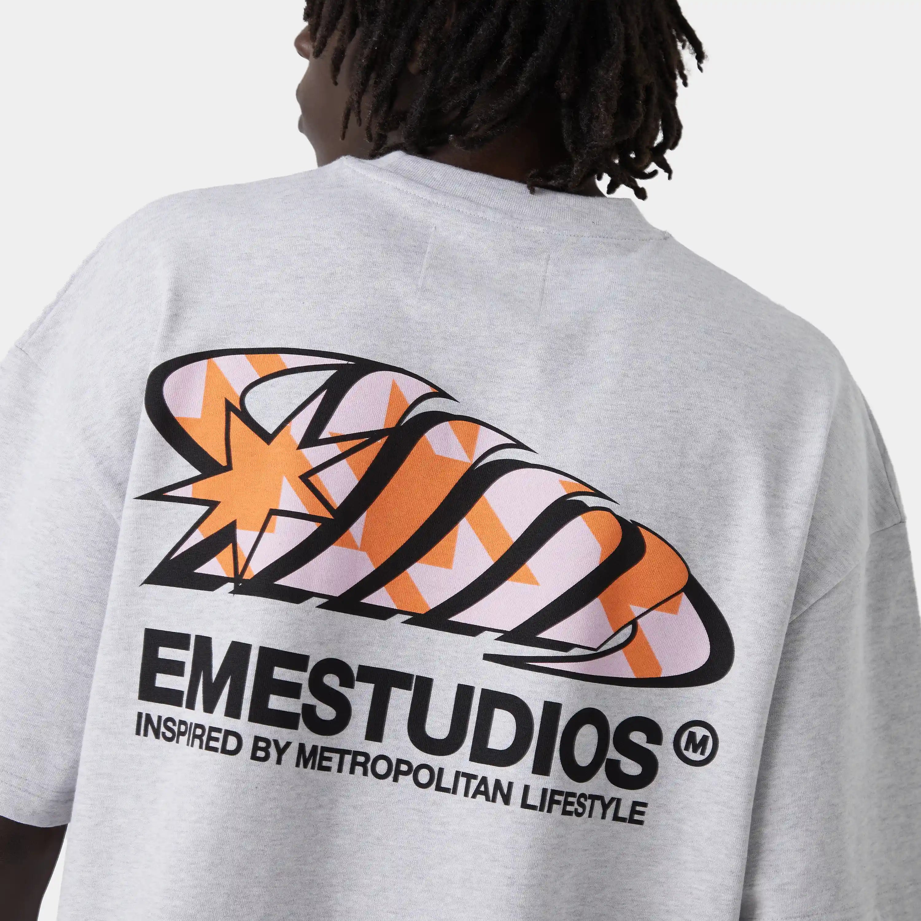Houndstooh Grey Oversized Tee T-shirts eme