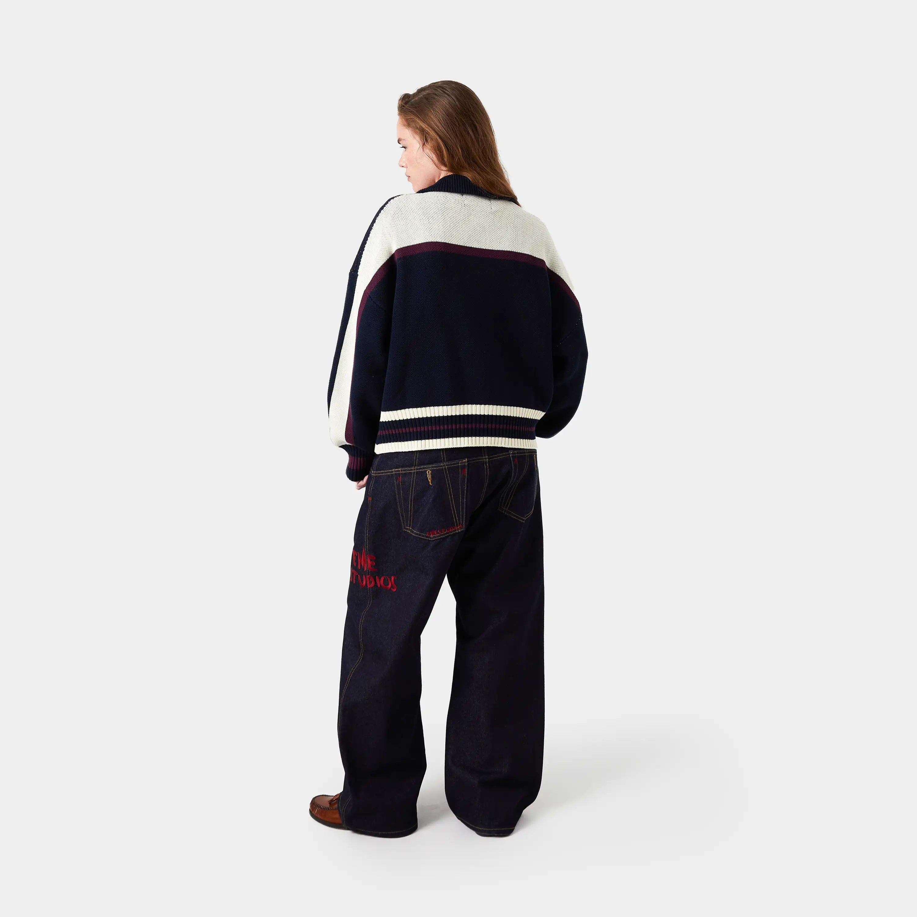 Frisona Zipper Knit Knitwear eme