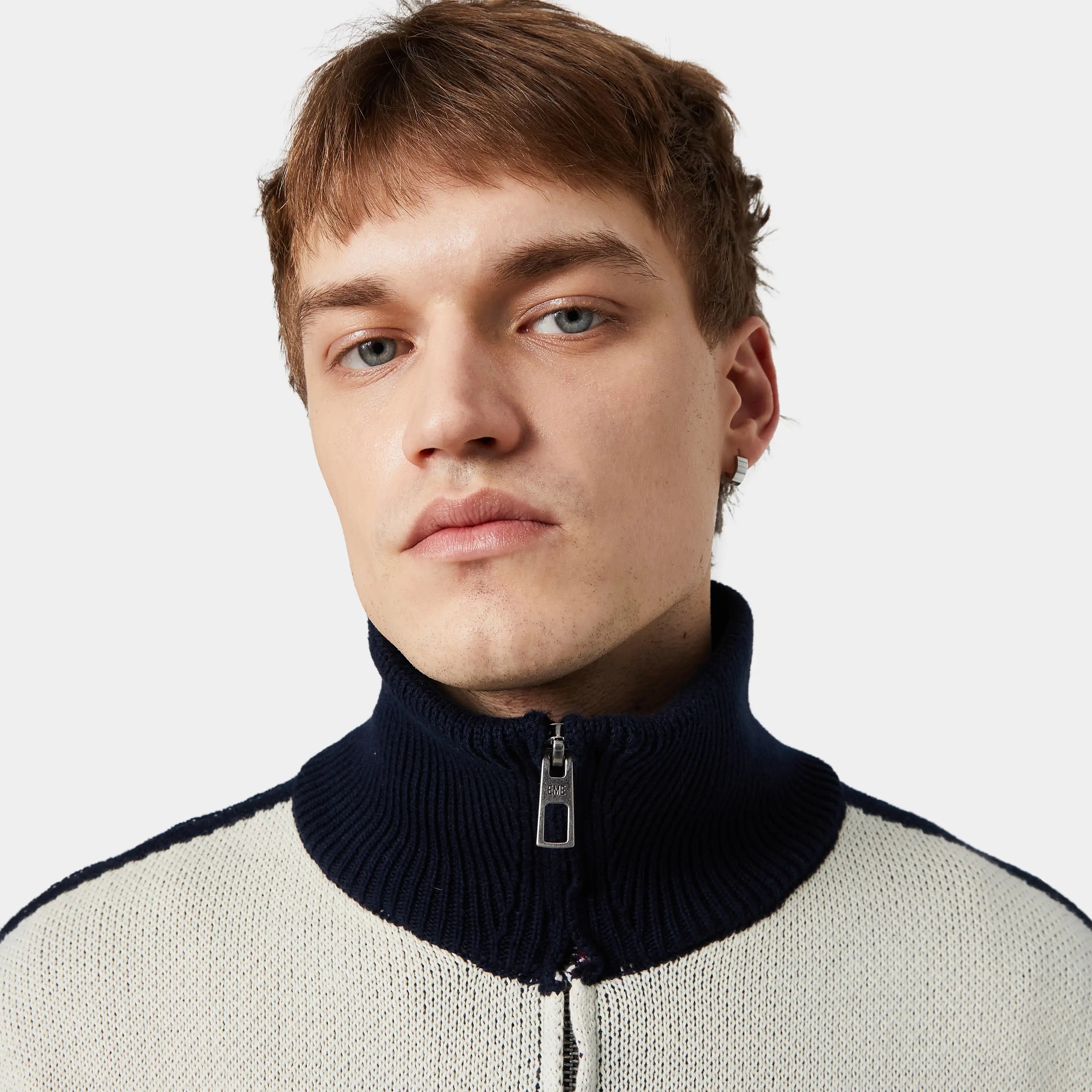 Frisona Zipper Knit Knitwear eme
