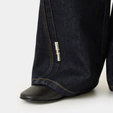 Vitel Flared Raw Denim Pants Pants Eme Studios