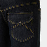 Vitel Flared Raw Denim Pants Pants Eme Studios