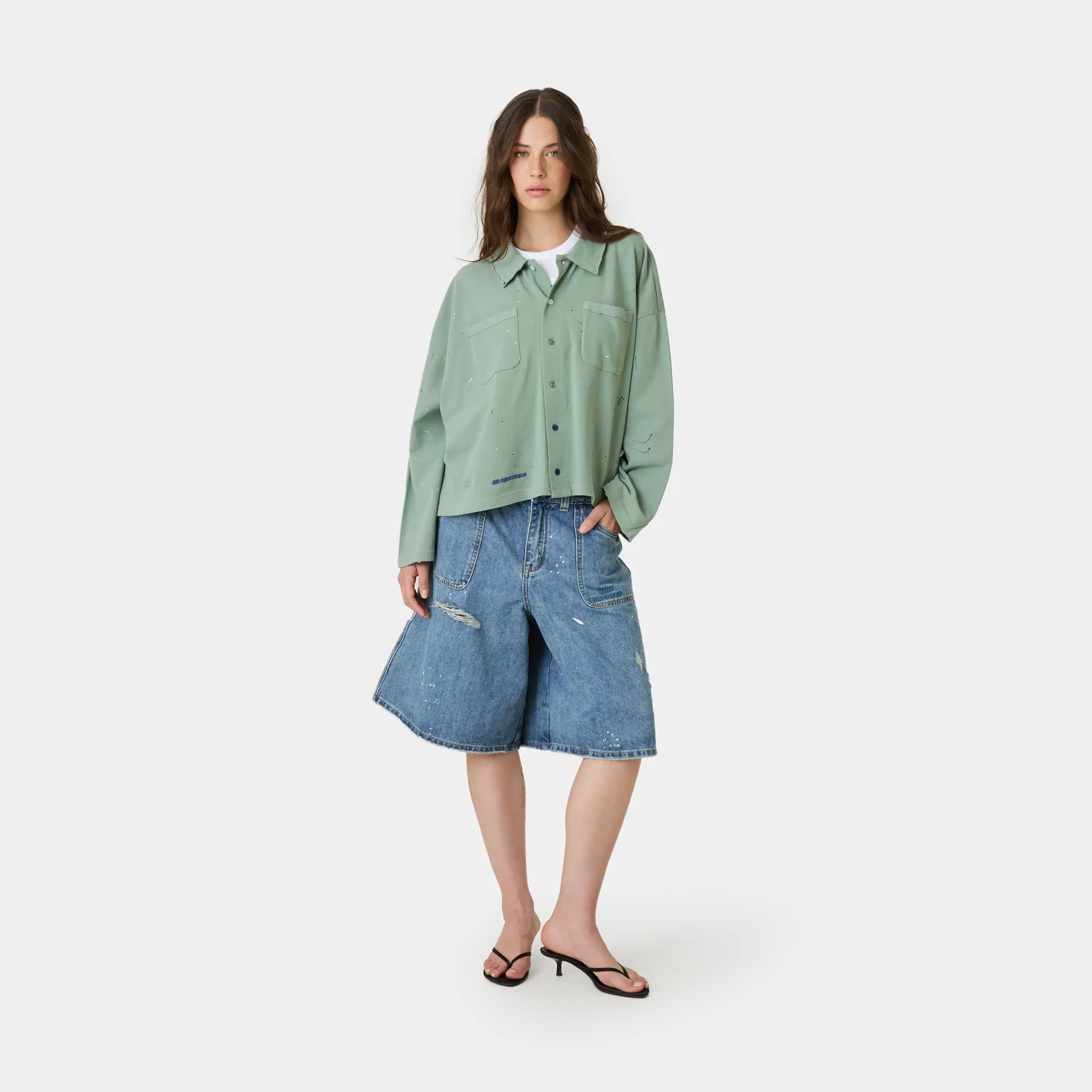 Riviera Sage Polo Shirt Shirts Eme Studios