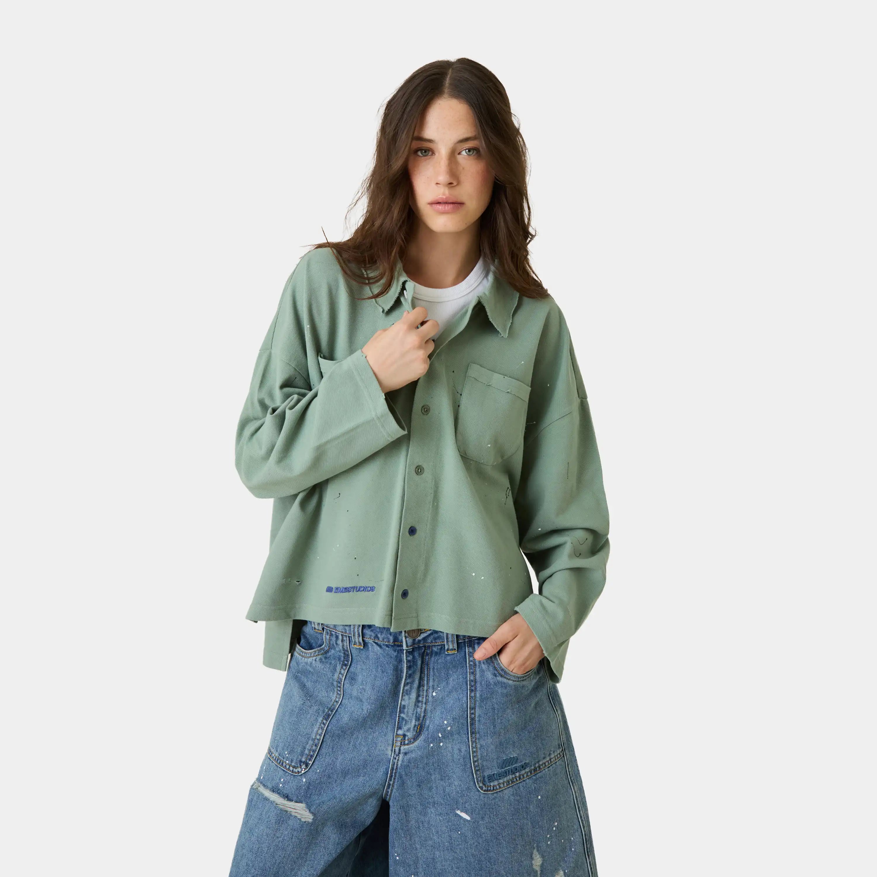 Riviera Sage Polo Shirt Shirts Eme Studios