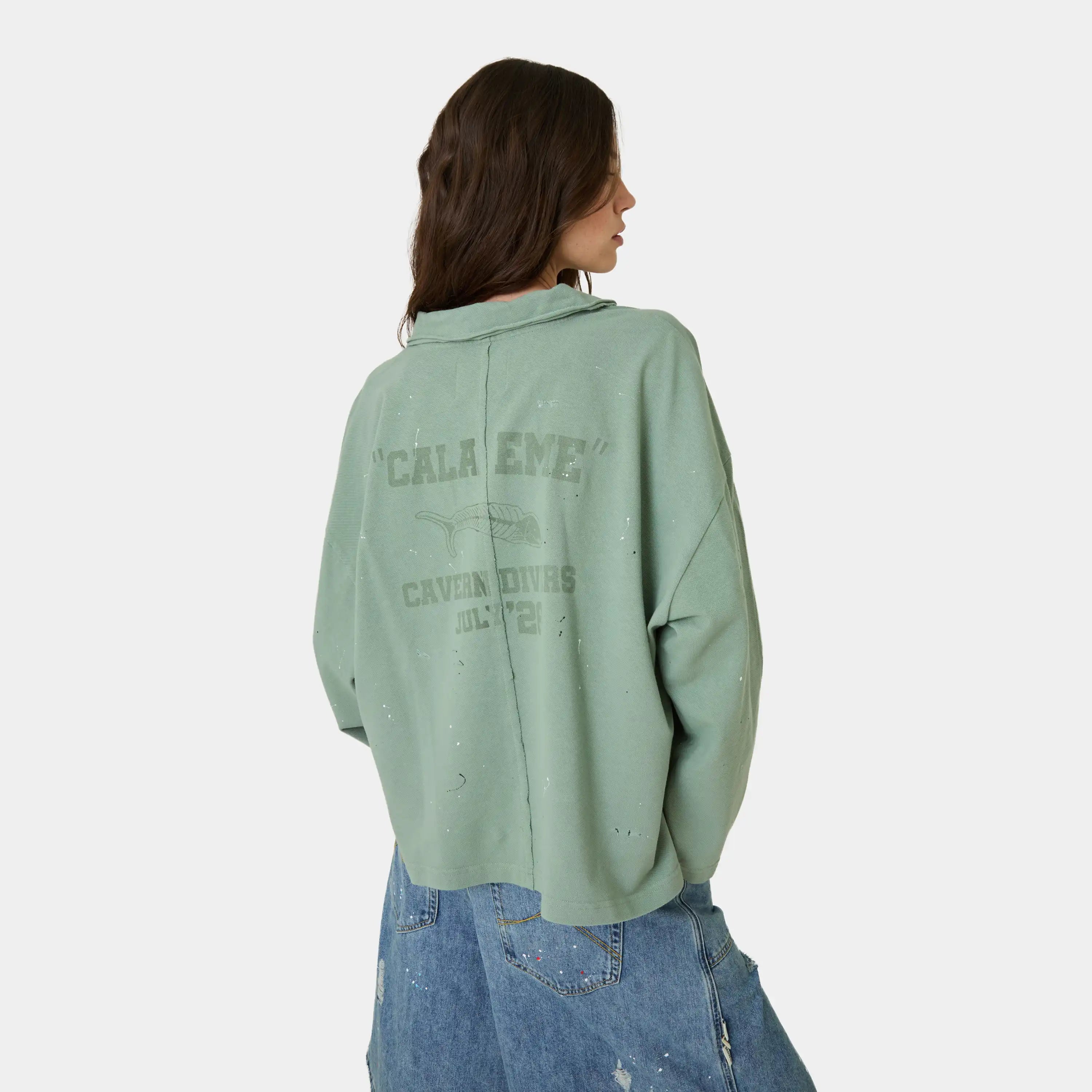 Riviera Sage Polo Shirt Shirts Eme Studios