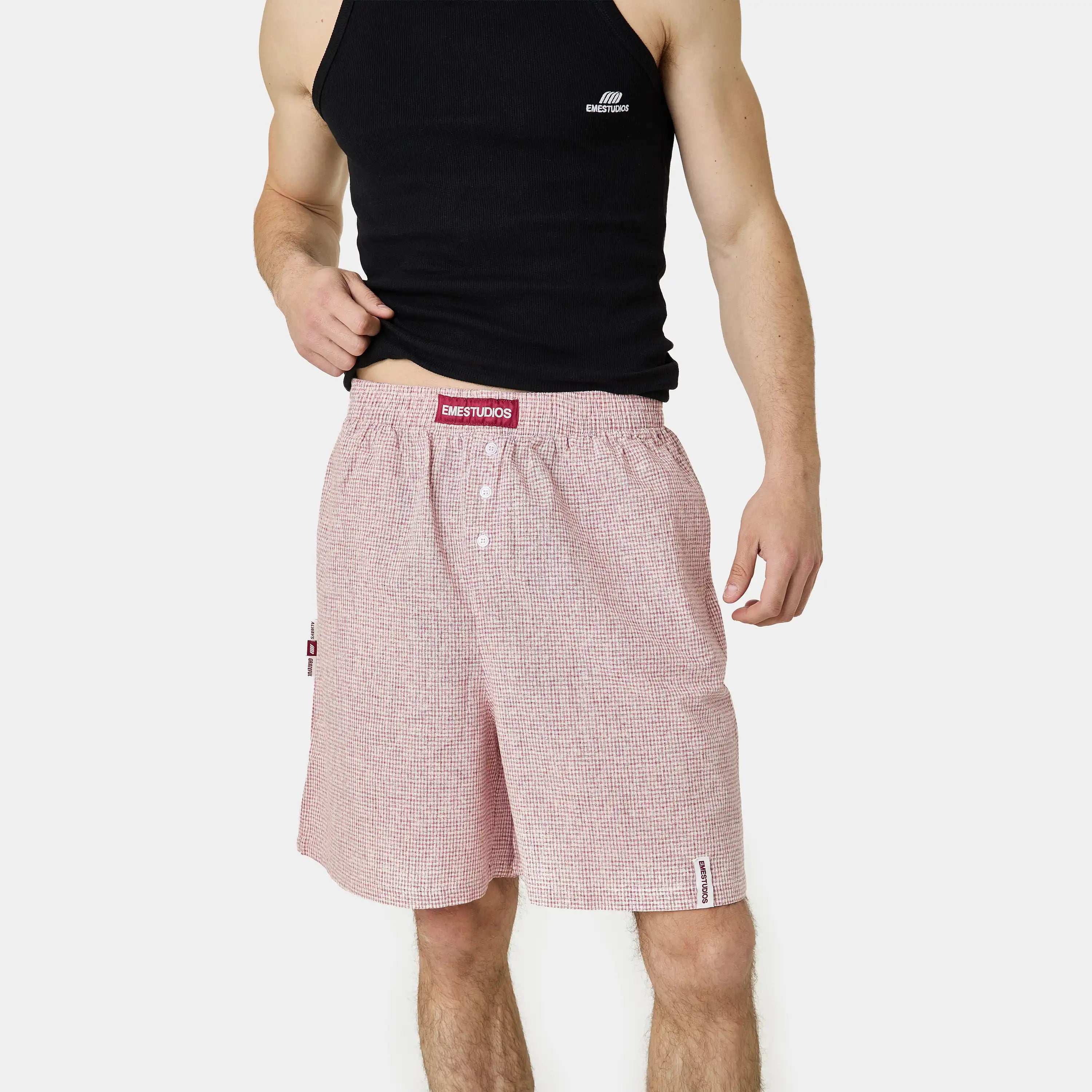Llaut Jammies LS Cherry Vichy Shorts eme