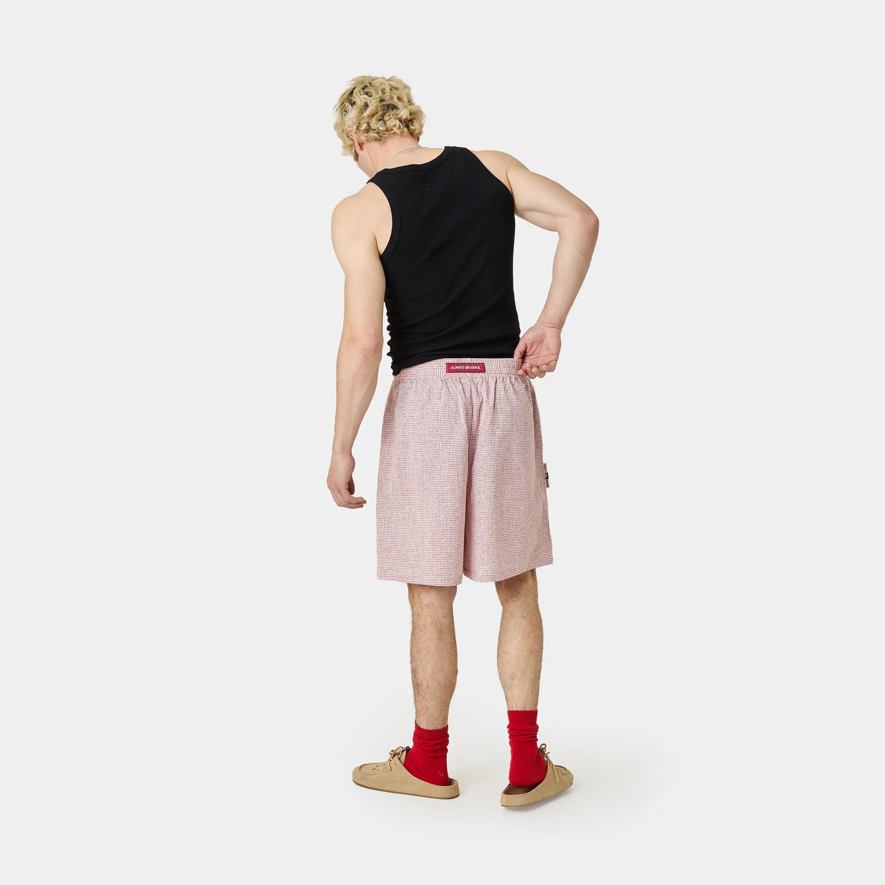 Llaut Jammies LS Cherry Vichy Shorts eme