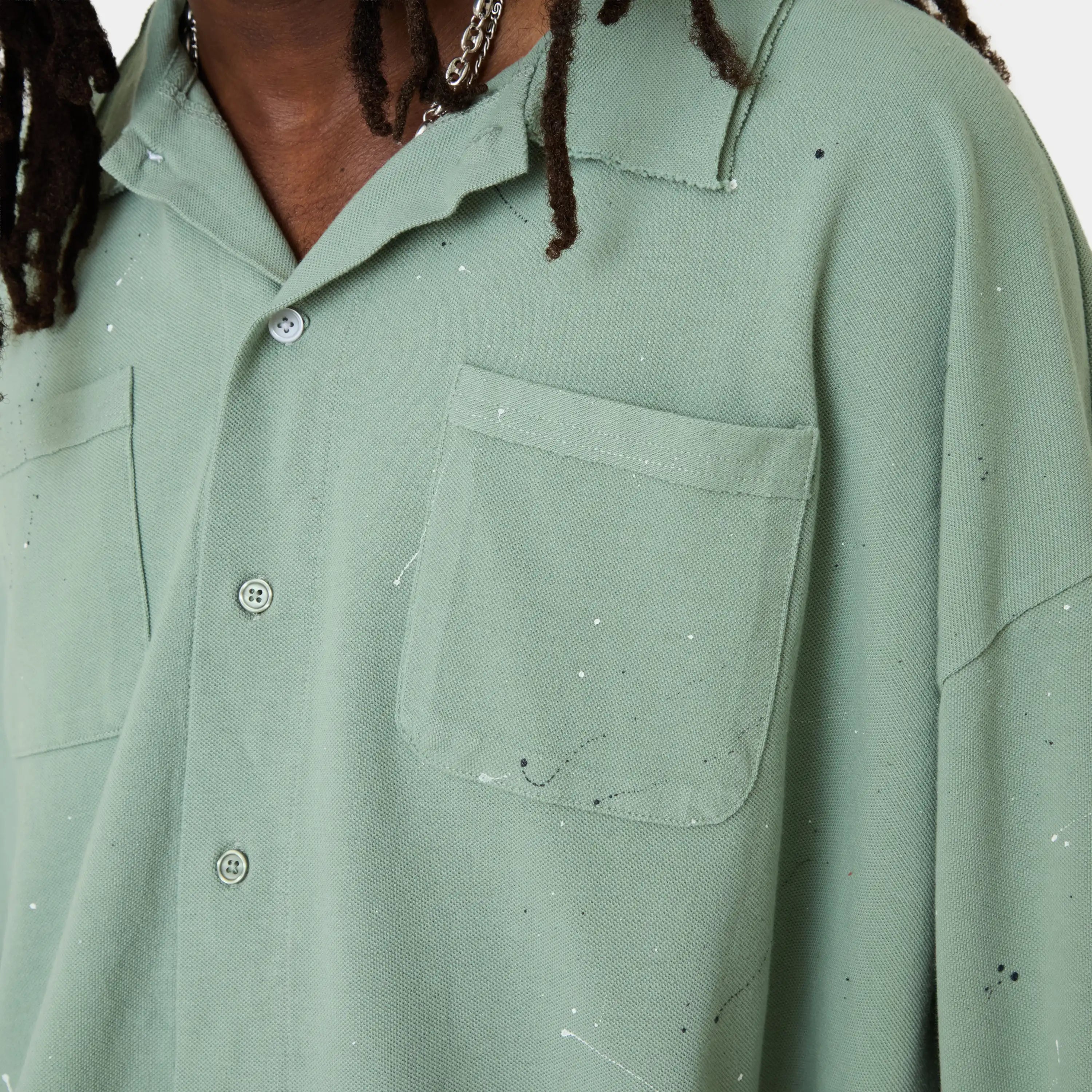 Riviera Sage Polo Shirt Shirts Eme Studios