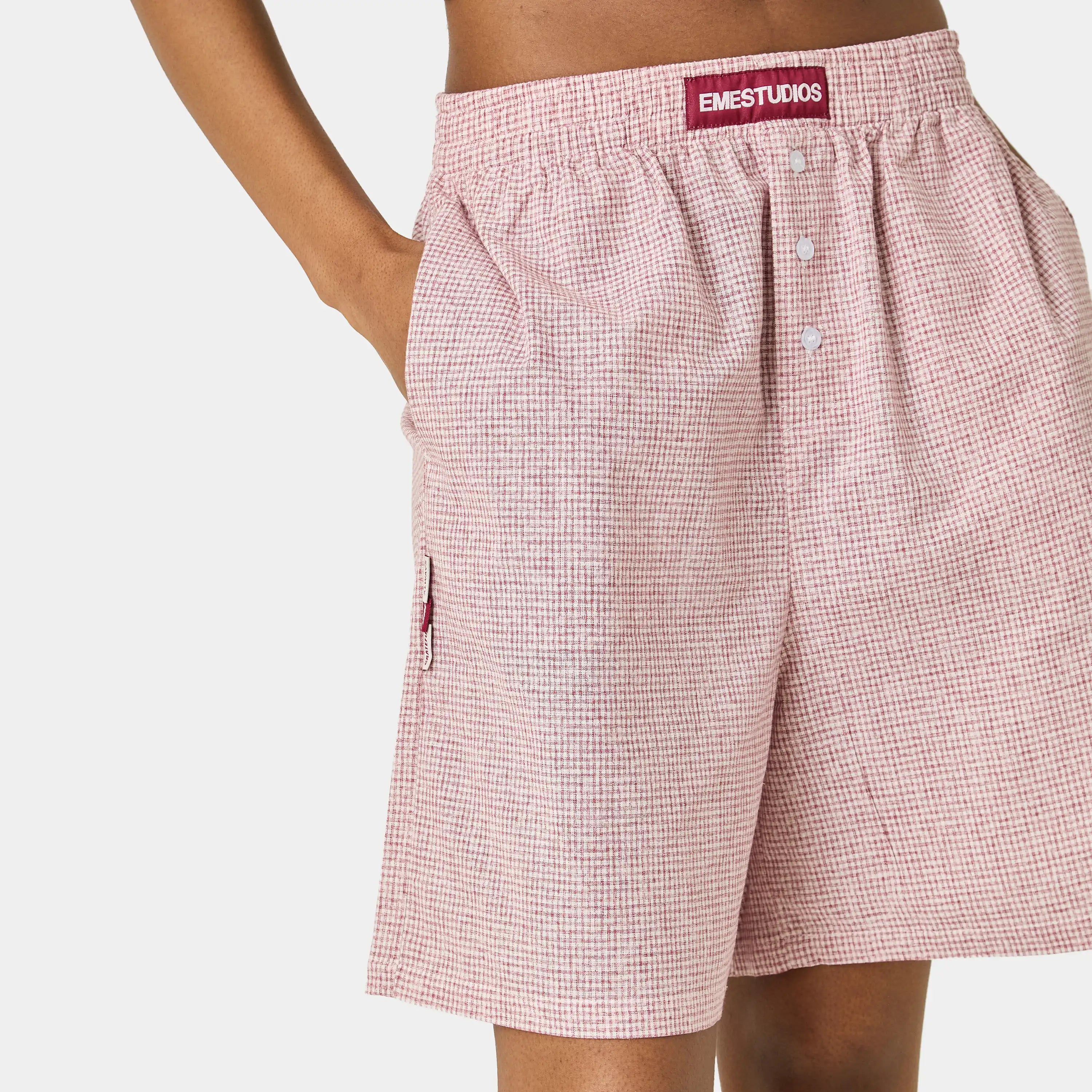Llaut Jammies LS Cherry Vichy Shorts eme
