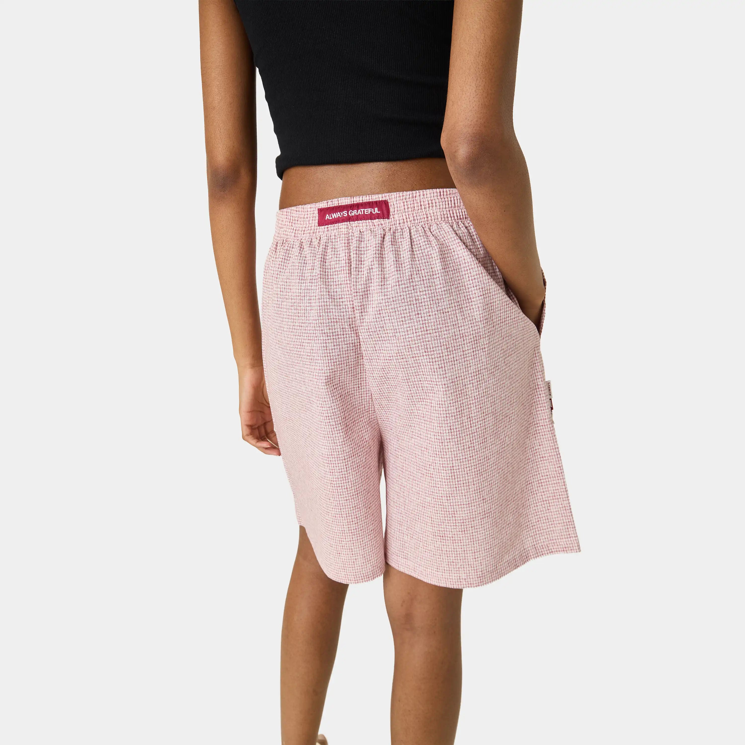 Llaut Jammies LS Cherry Vichy Shorts eme