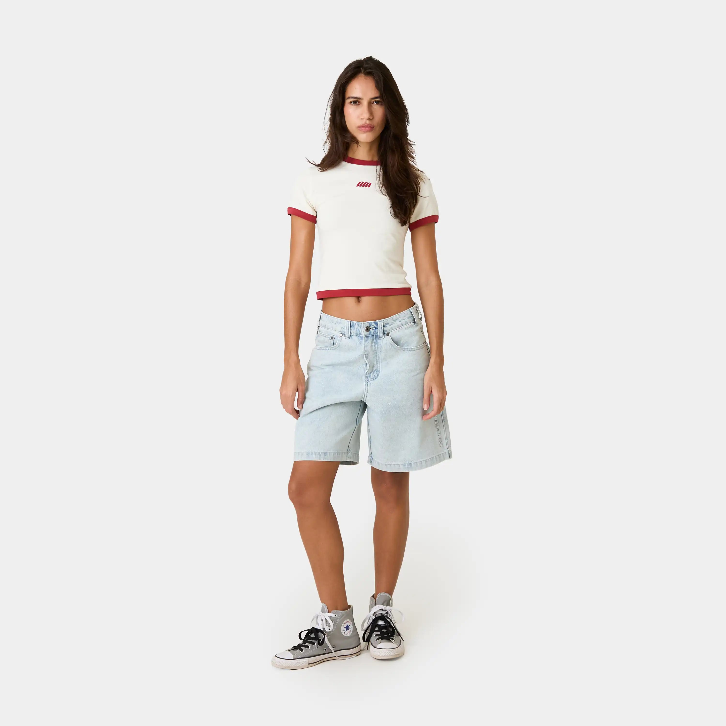Jacker Blue Denim Shorts Shorts Eme Studios