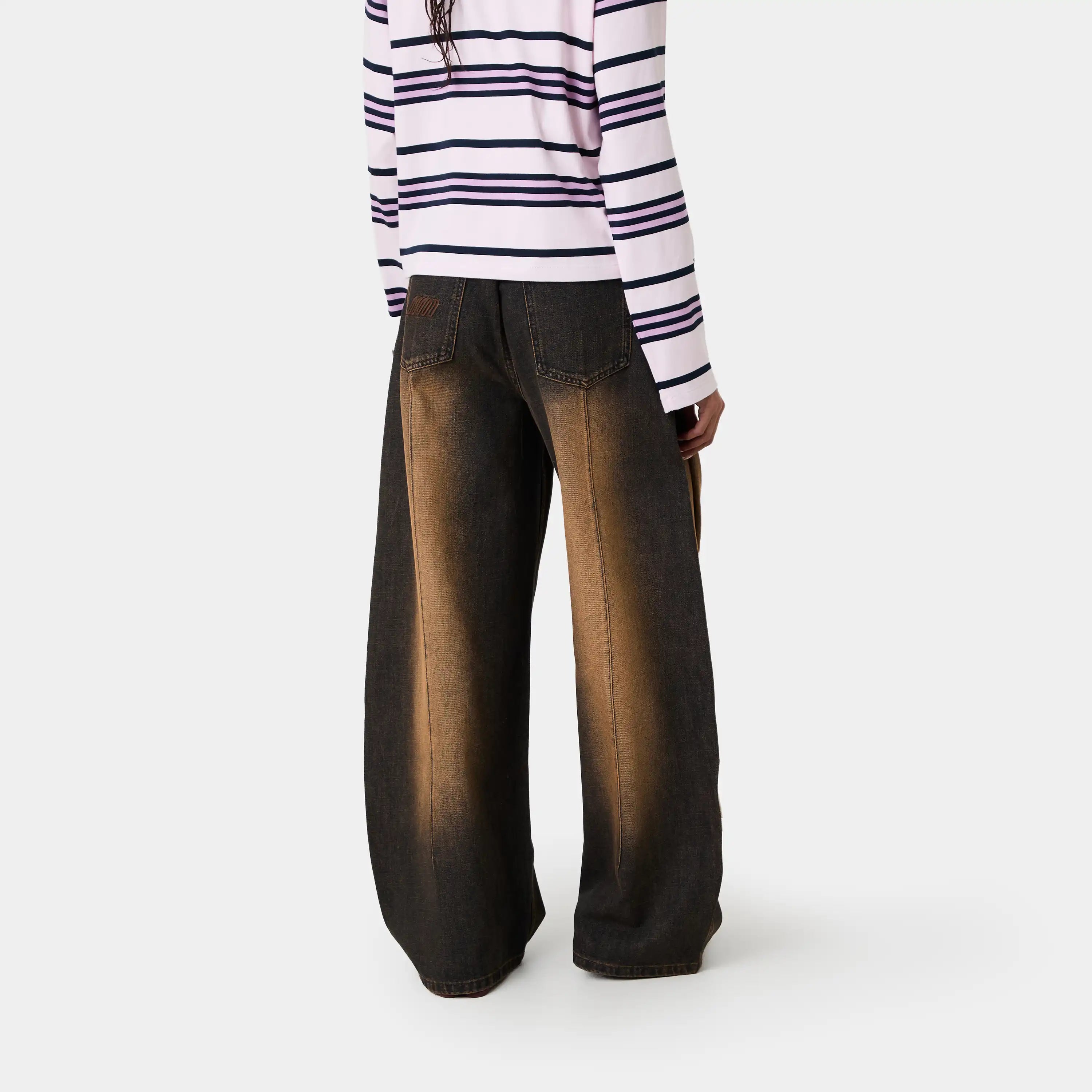 Oribe Bronce Denim Pants Woman Pants Eme Studios