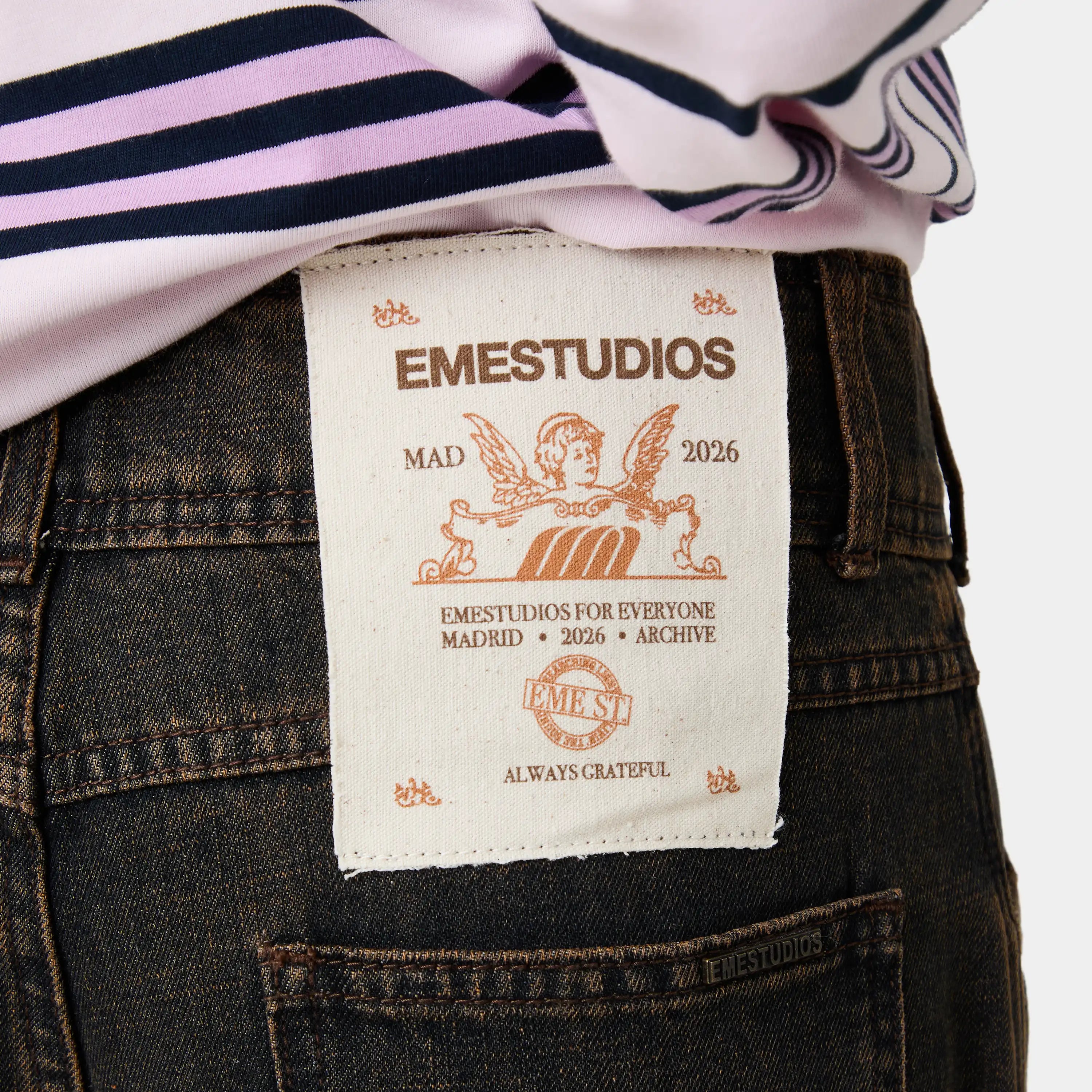 Oribe Bronce Denim Pants Woman Pants Eme Studios