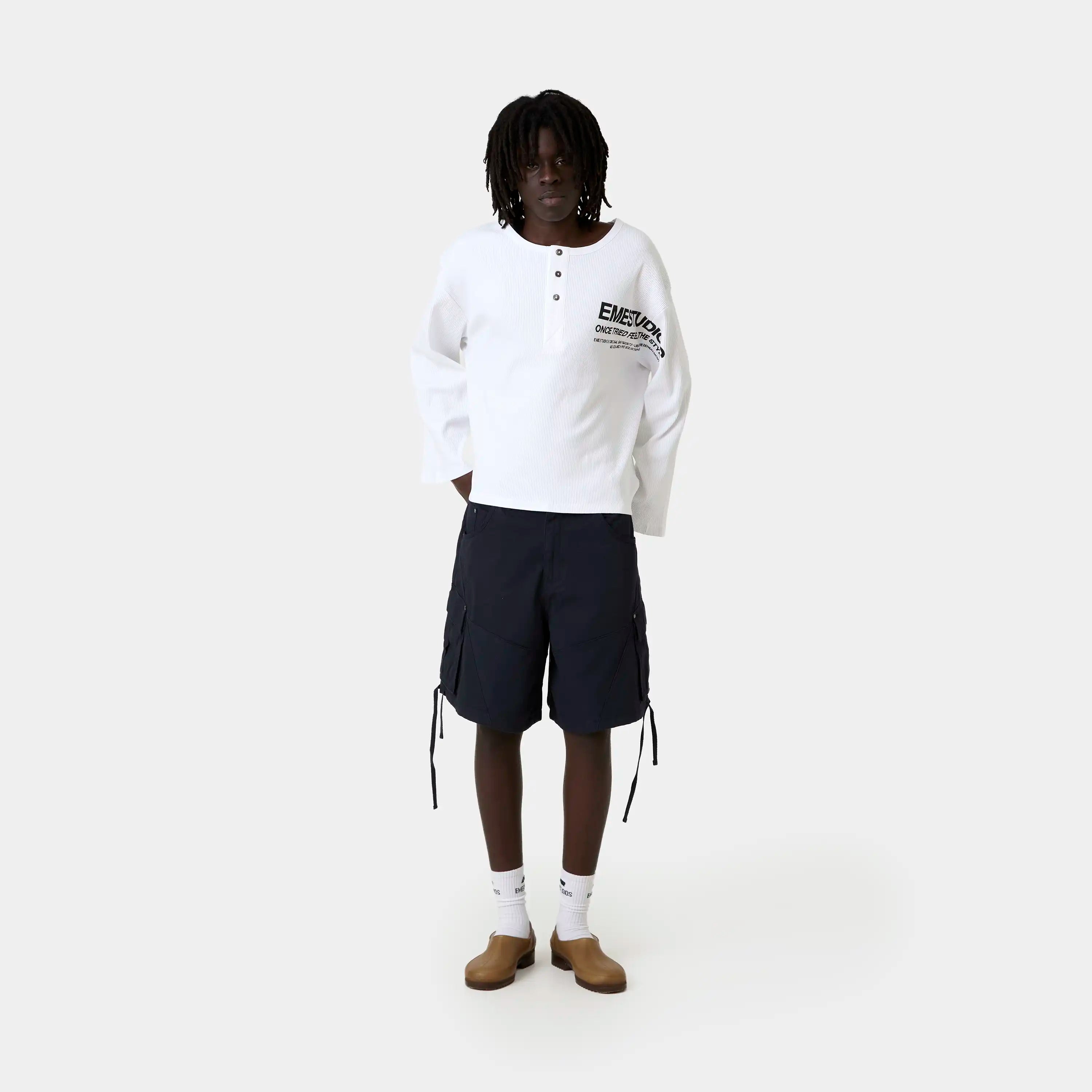 Carrier Navy Cargo Jorts Shorts Eme Studios