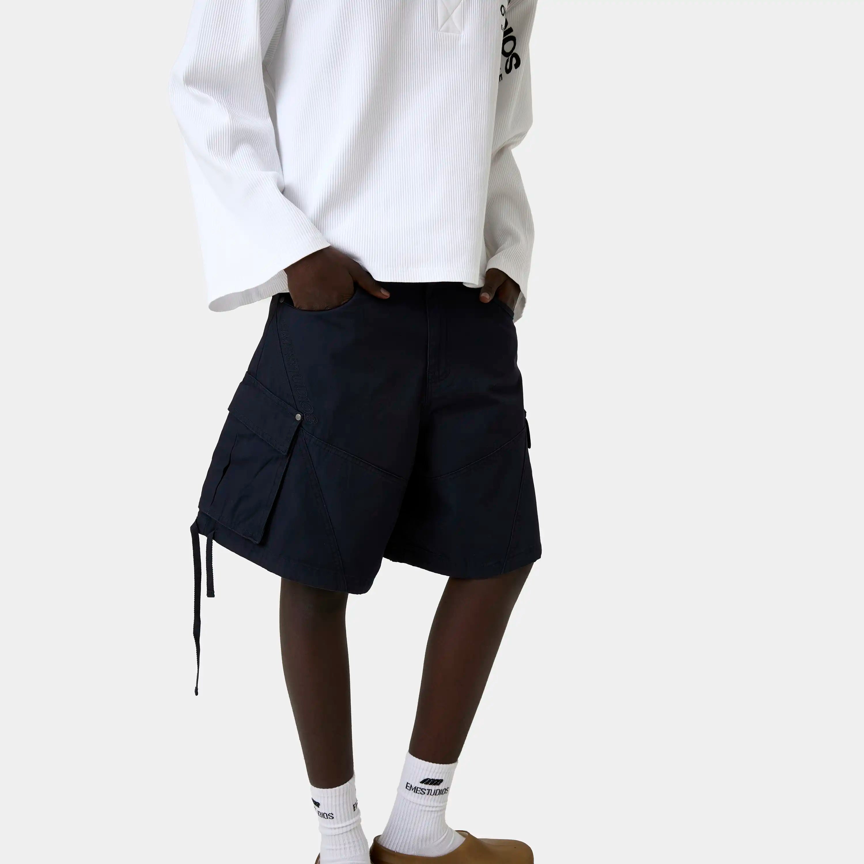 Carrier Navy Cargo Jorts Shorts Eme Studios