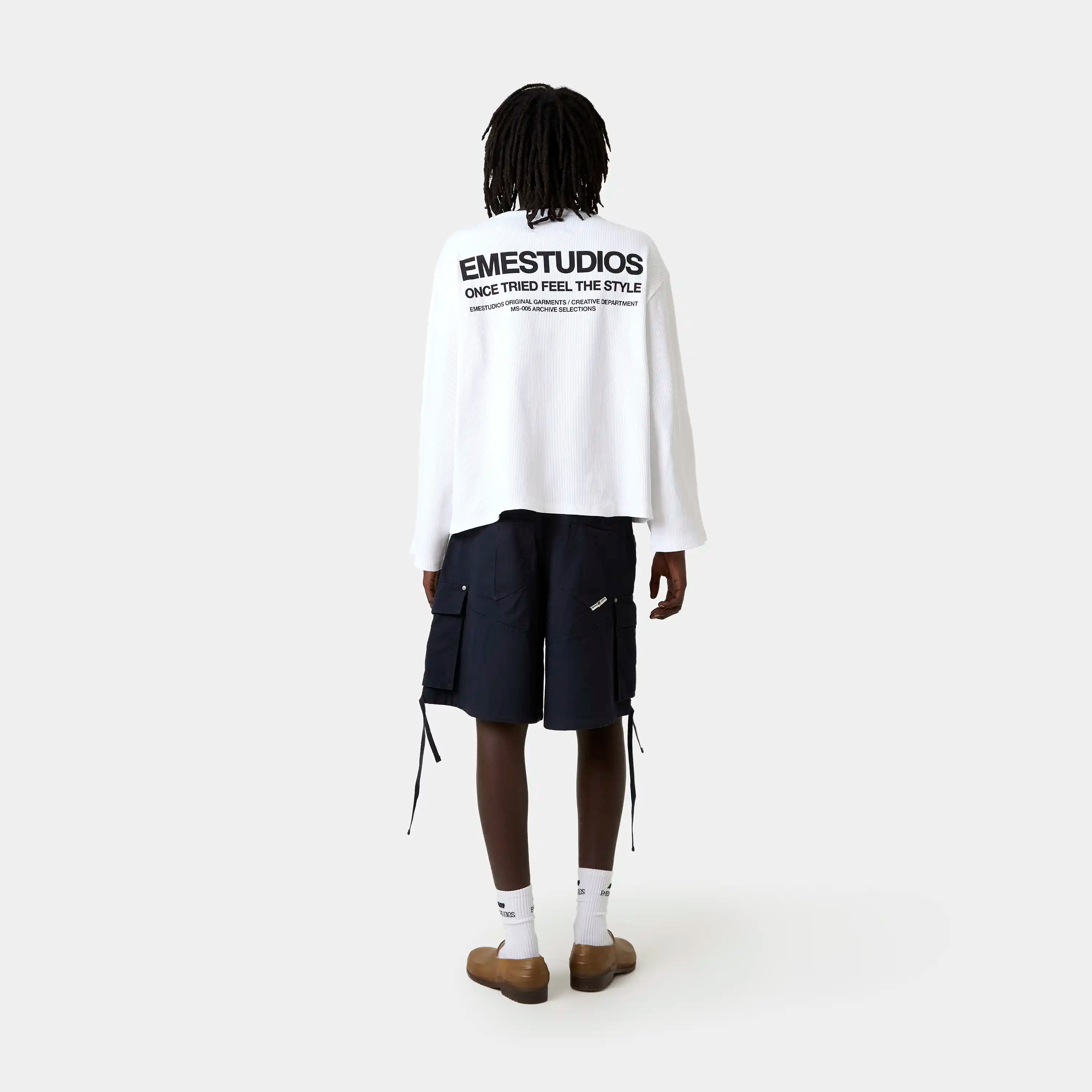 Carrier Navy Cargo Jorts Shorts Eme Studios