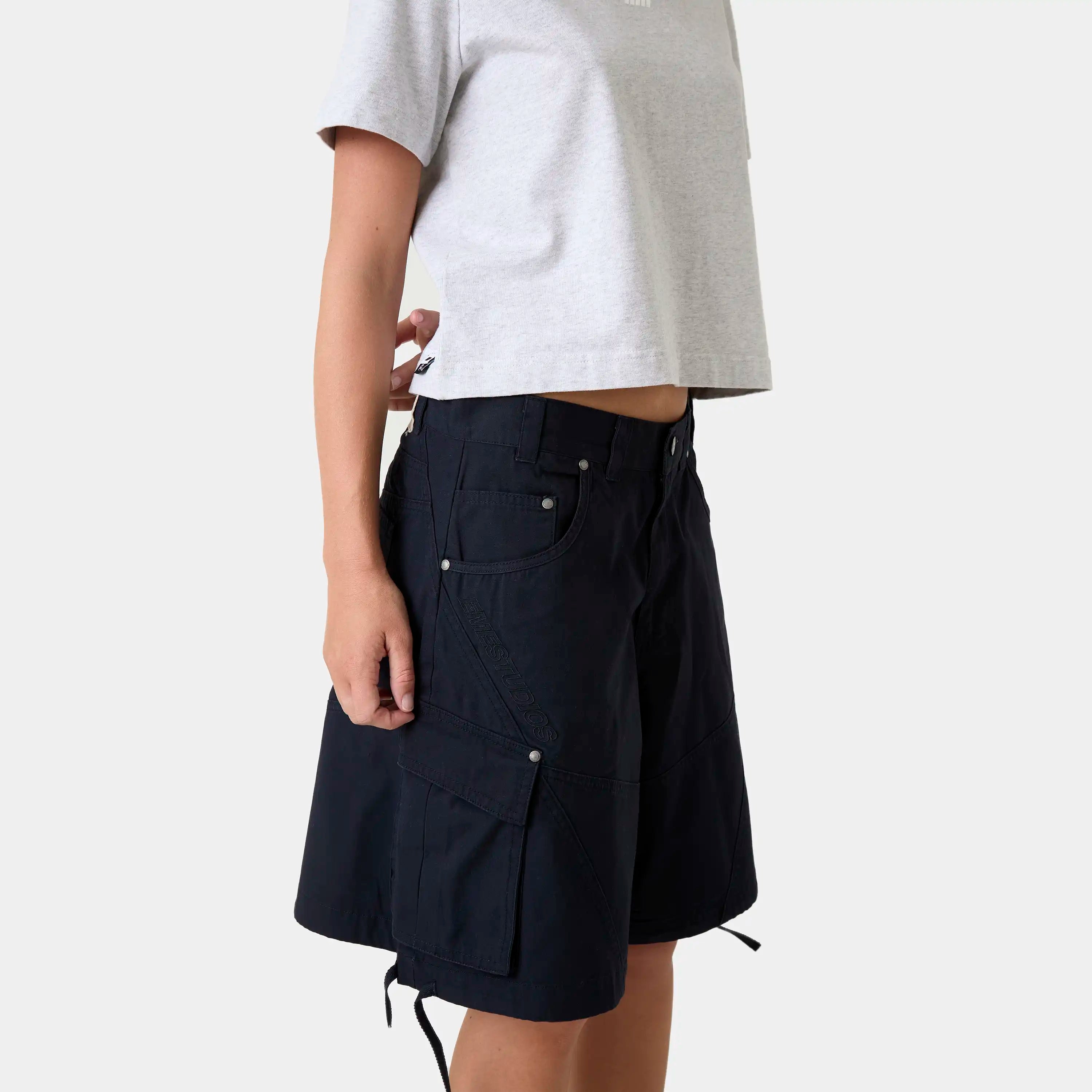 Carrier Navy Cargo Jorts Shorts Eme Studios
