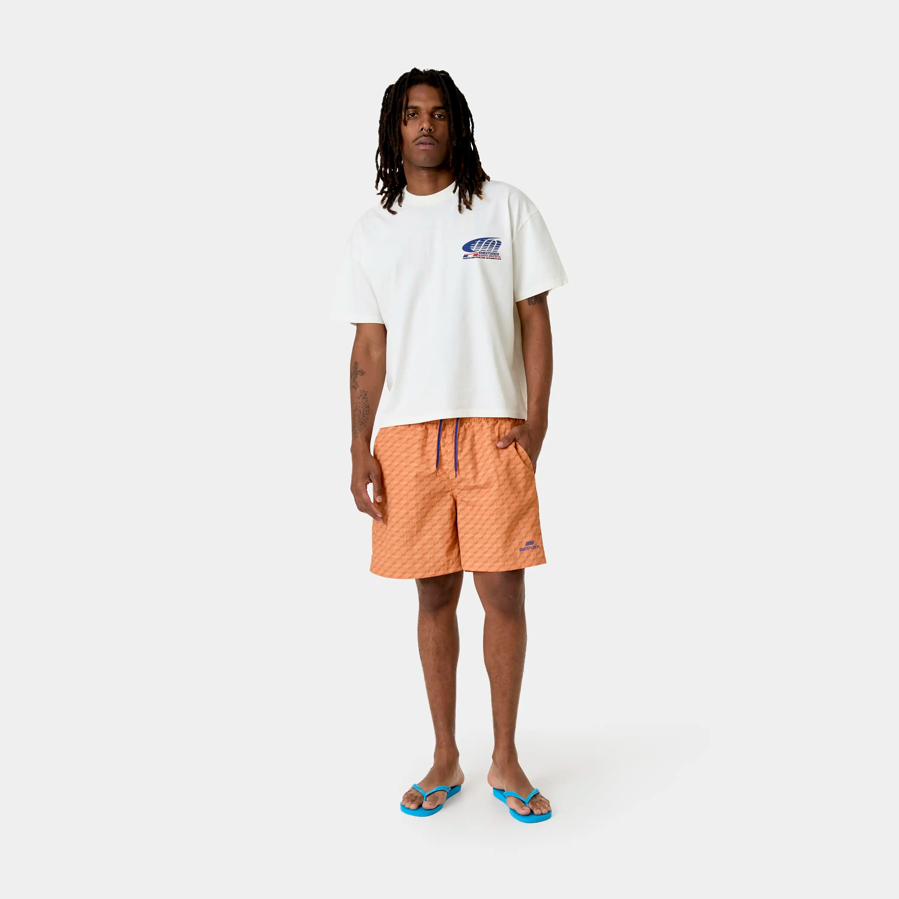 Linkr Tangerine Swim Trunk Swimwear Eme Studios