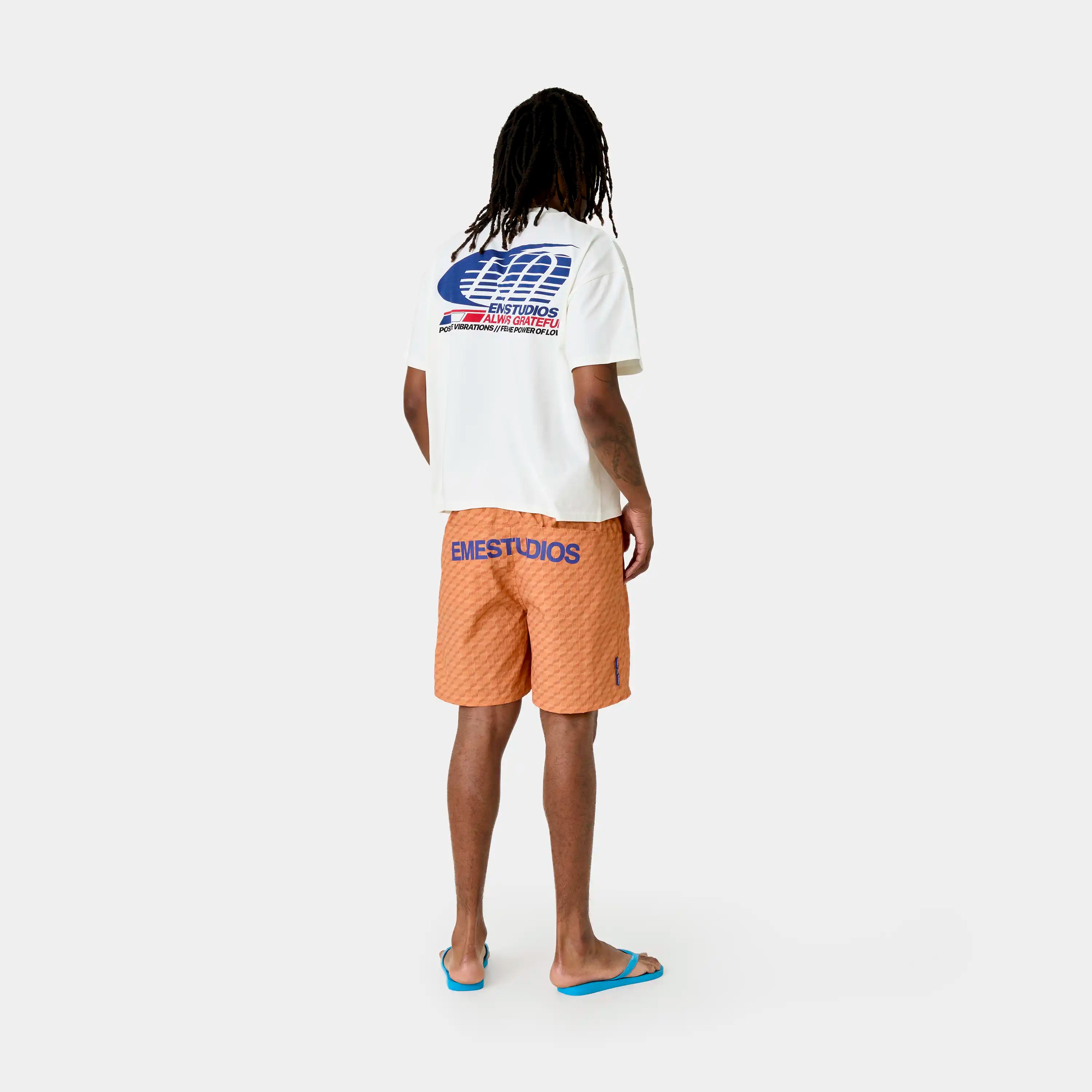 Linkr Tangerine Swim Trunk Swimwear Eme Studios
