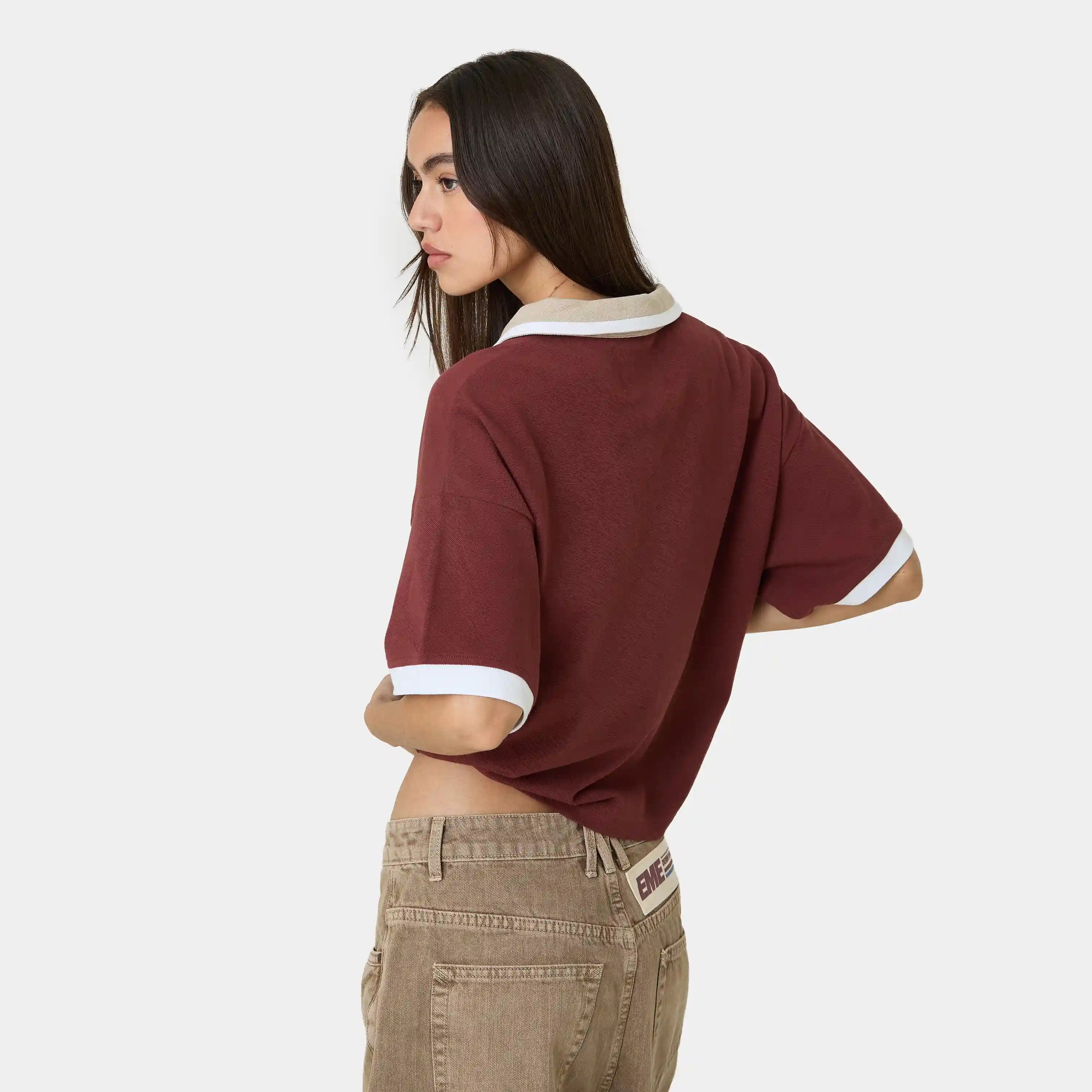 DKT Brown Short Polo T-shirts Eme Studios
