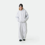 Alfa Heather Grey Oversized Hoodie Hoodies Eme Studios