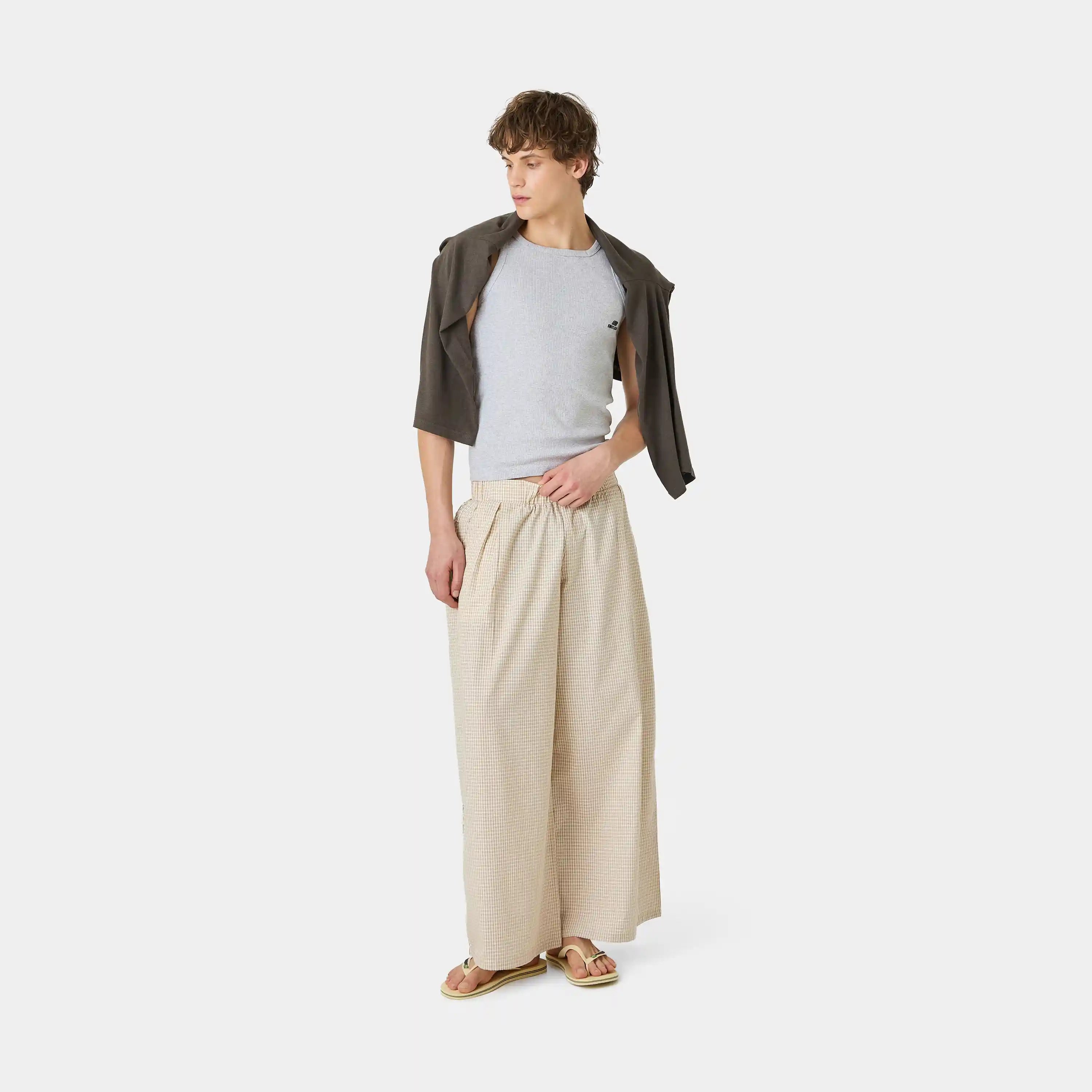 AGL Cream Wide Pants Pants Eme Studios