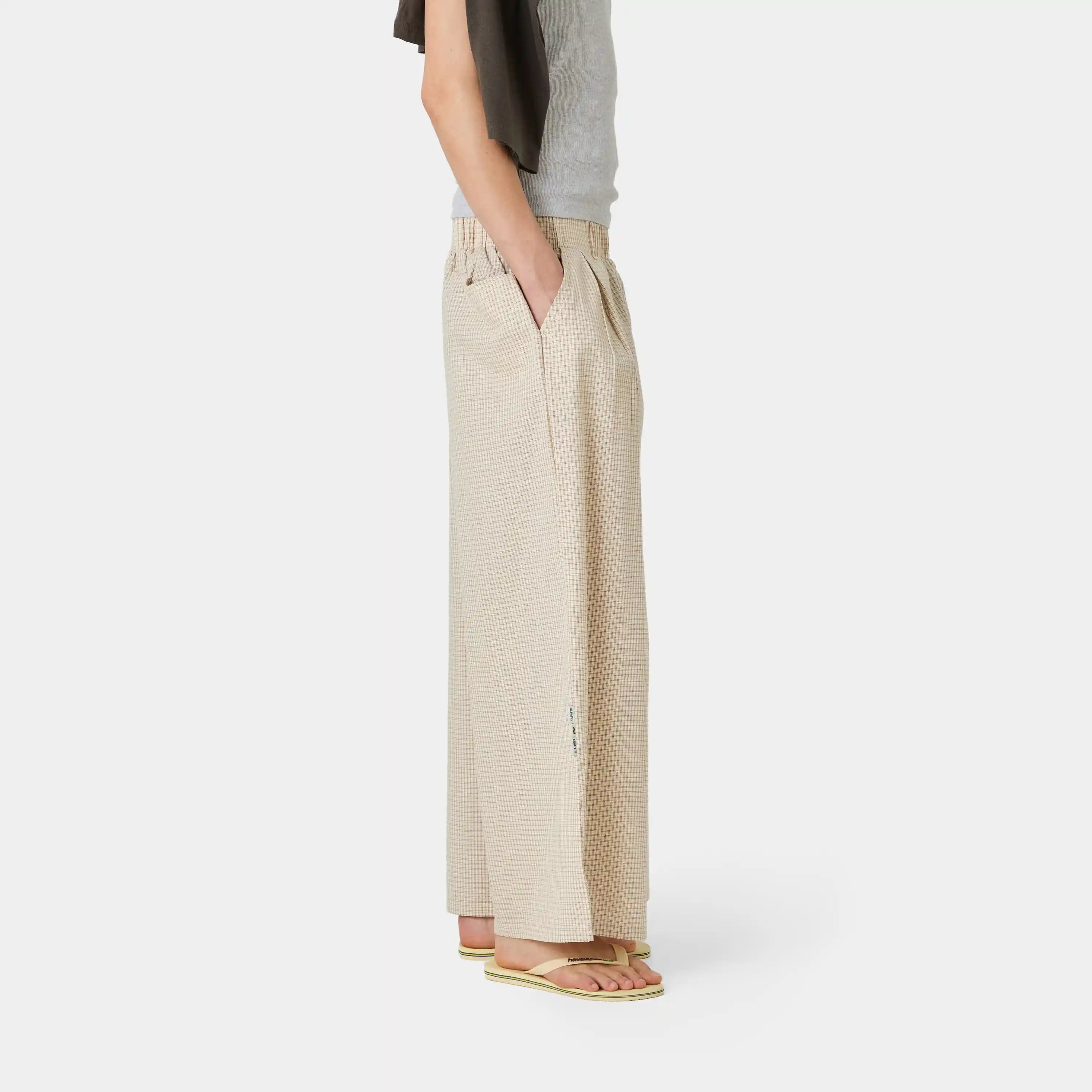 AGL Cream Wide Pants Pants Eme Studios