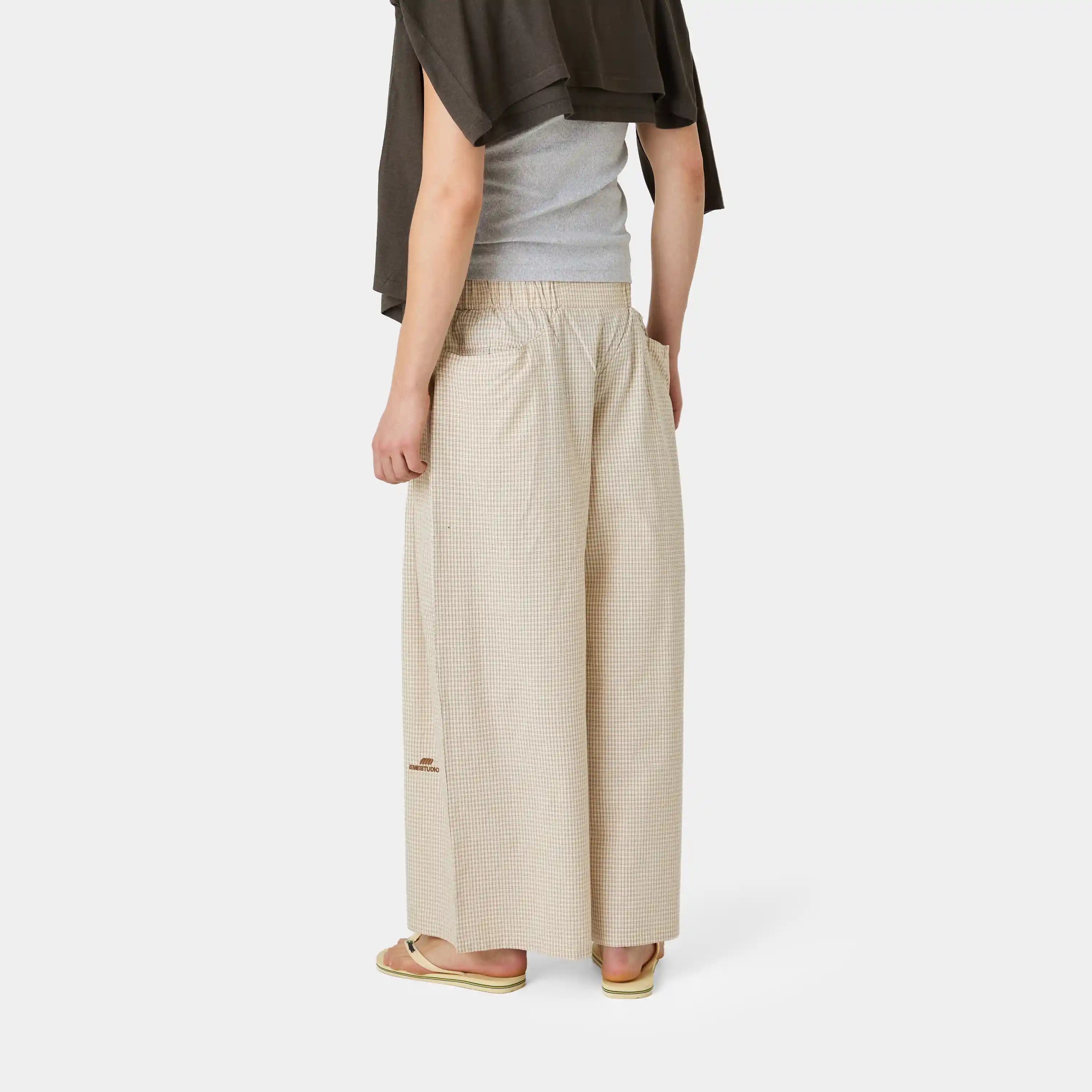 AGL Cream Wide Pants Pants Eme Studios