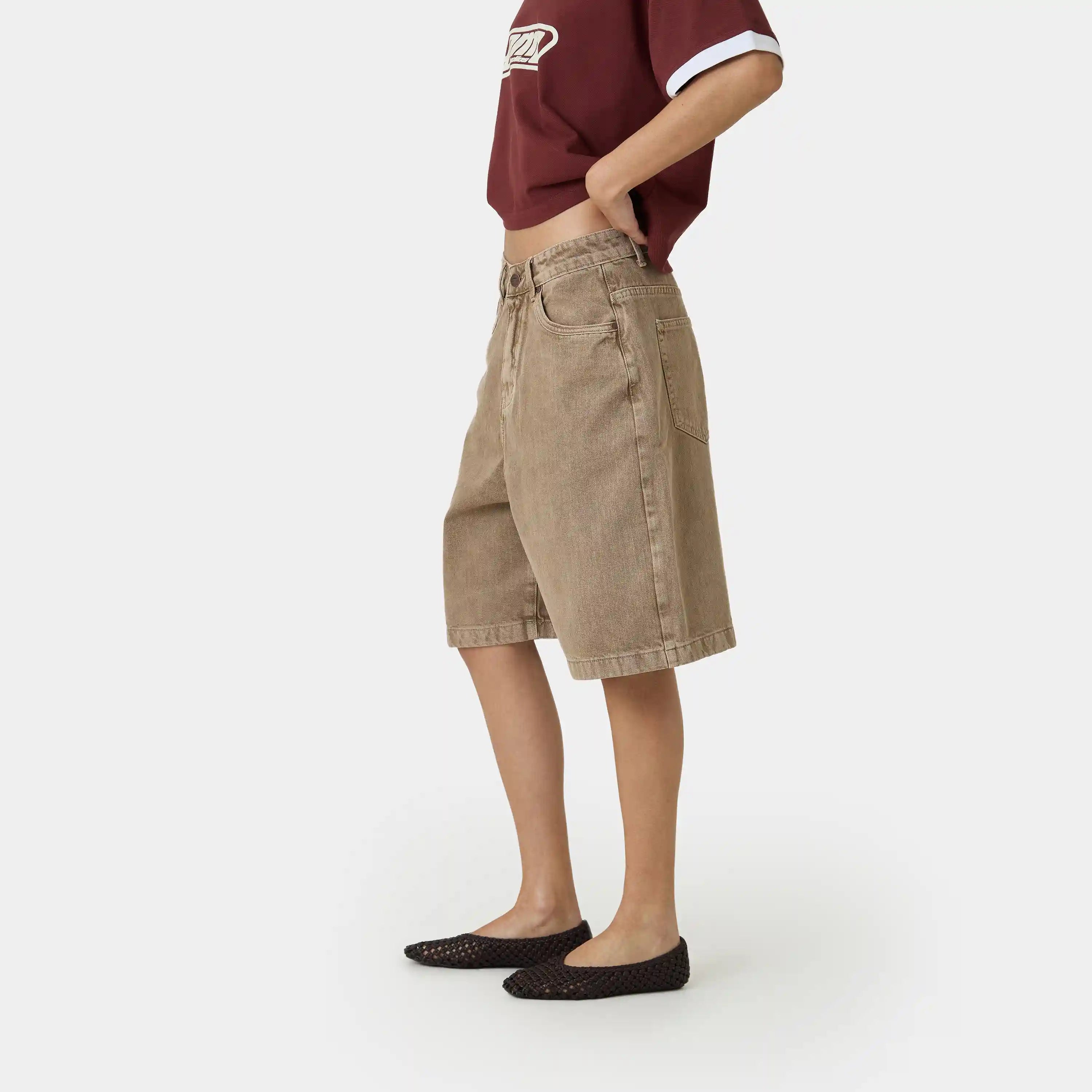 Andy Wooden Denim Jorts Shorts eme