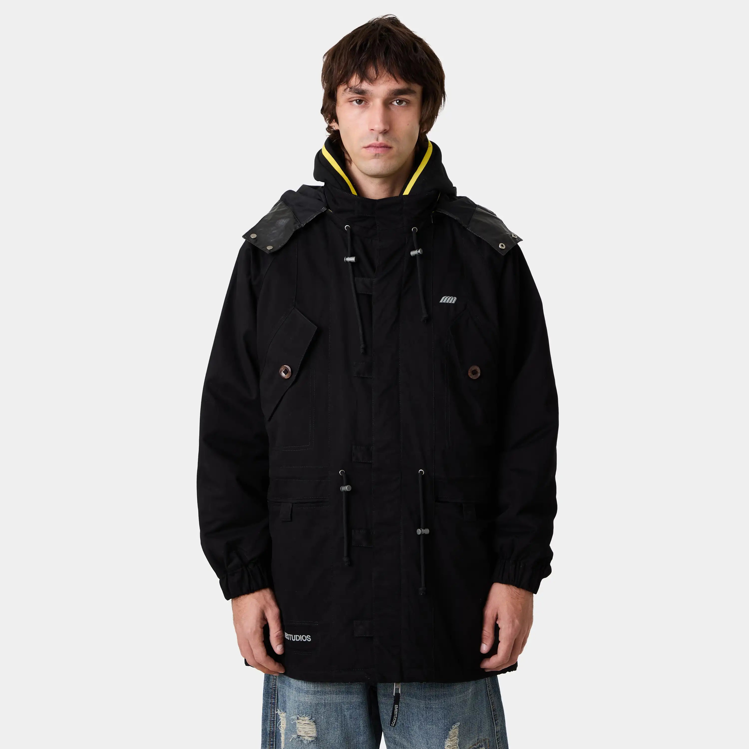 Bond Black Parka Outerwear Eme Studios