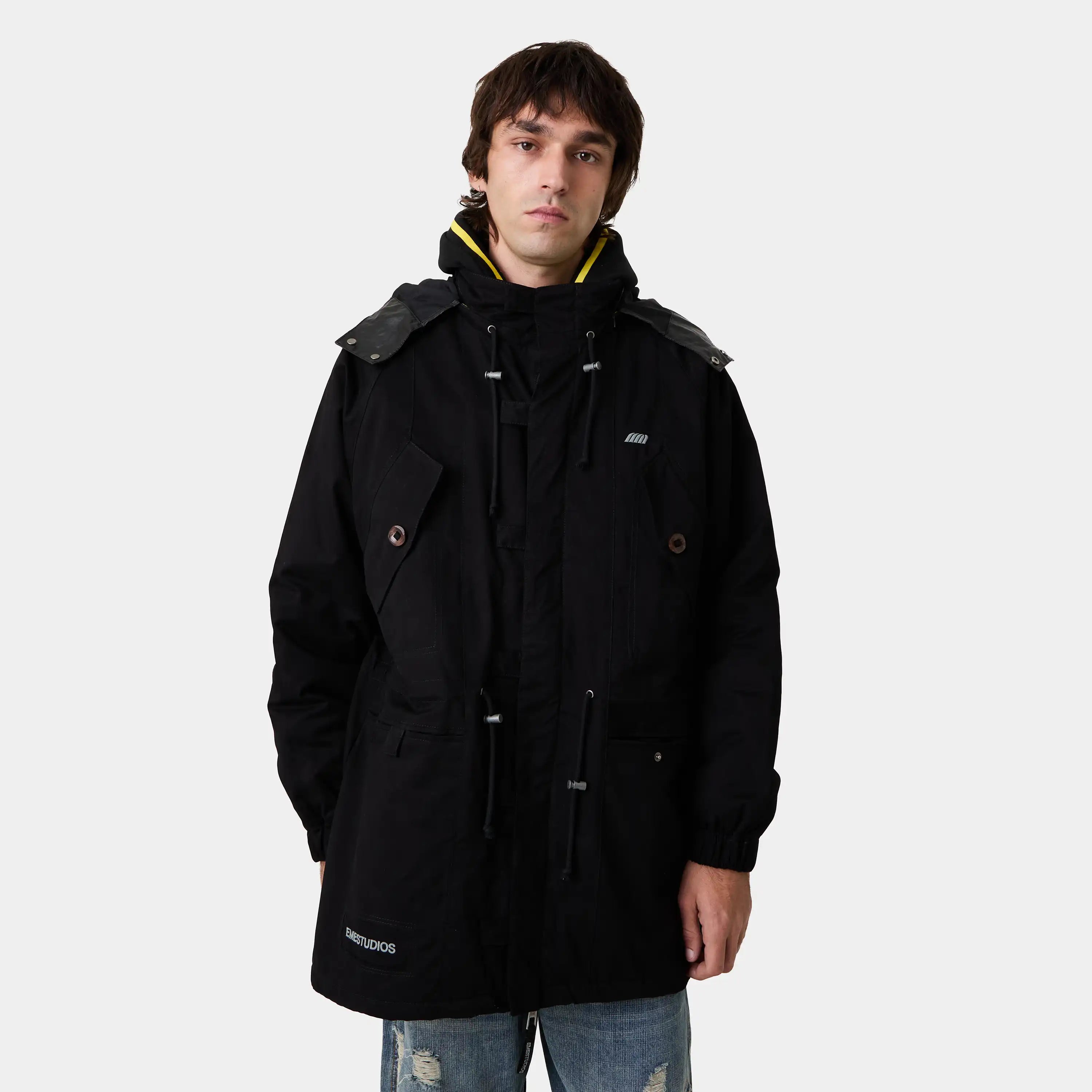 Bond Black Parka Outerwear Eme Studios