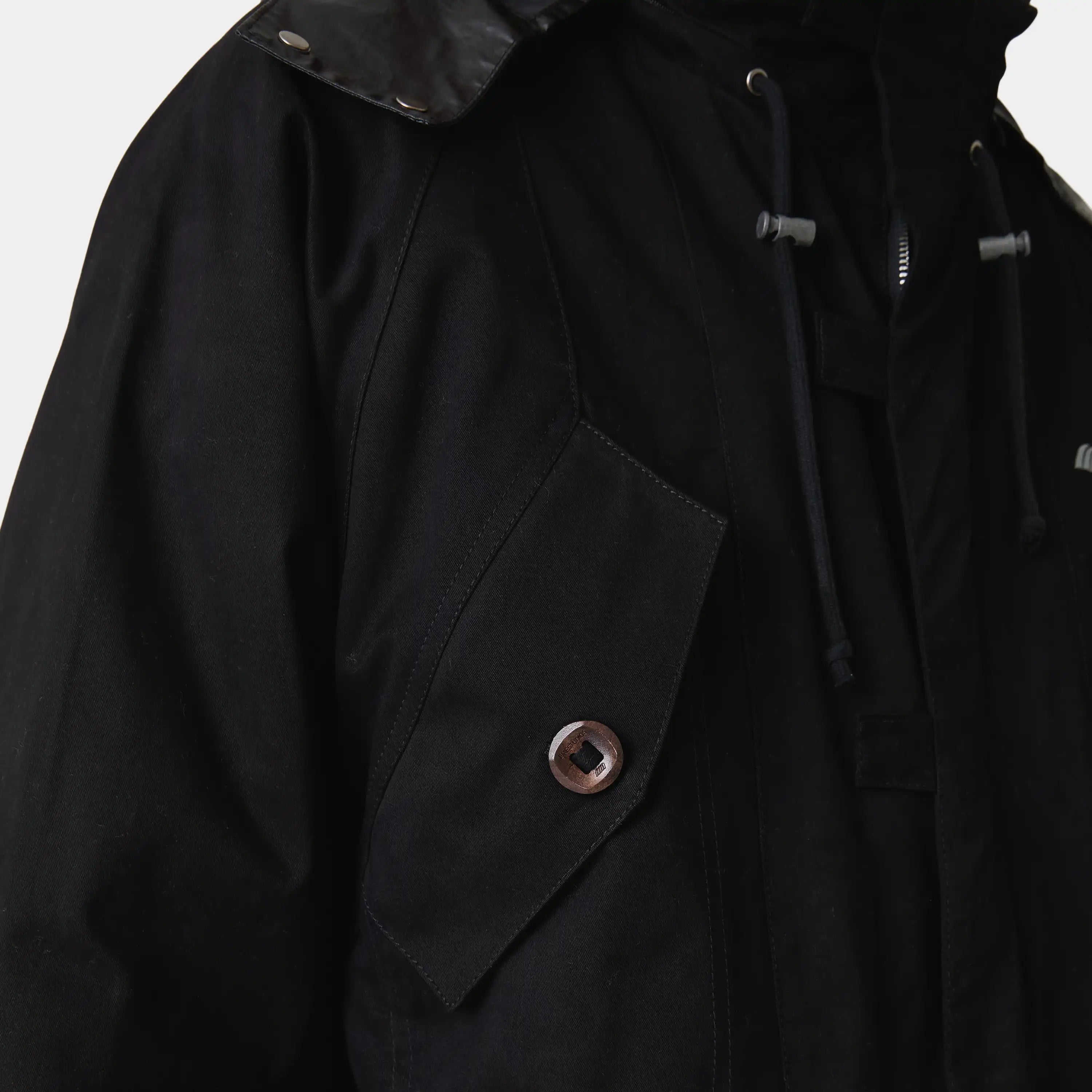 Bond Black Parka Outerwear Eme Studios
