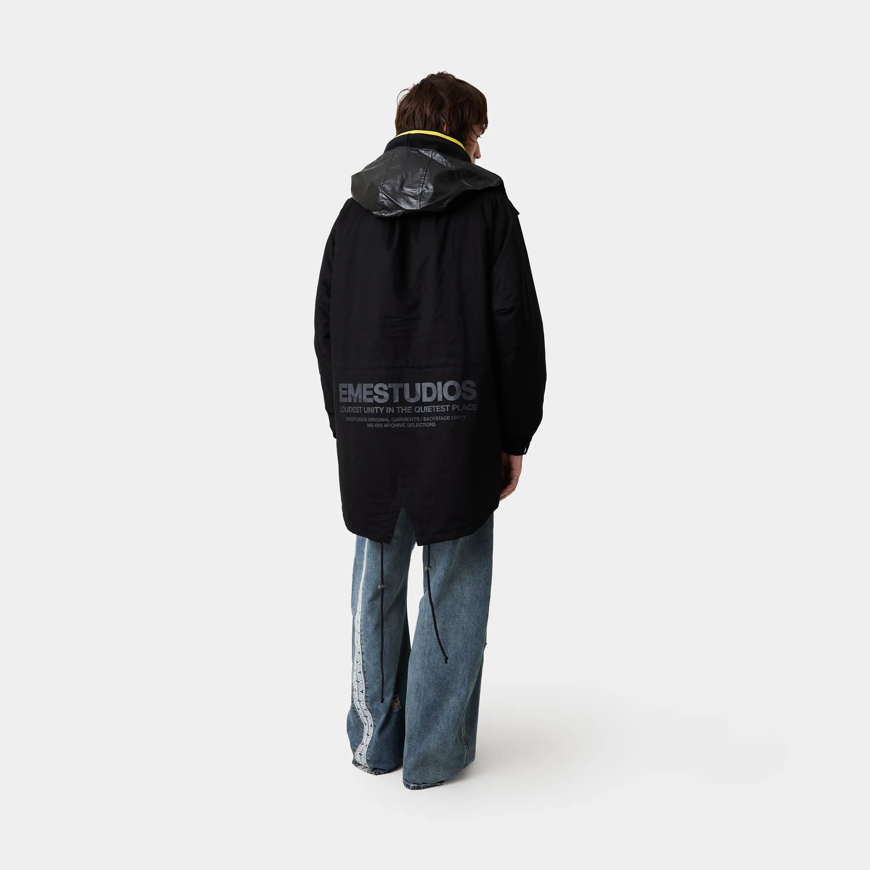 Bond Black Parka Outerwear Eme Studios