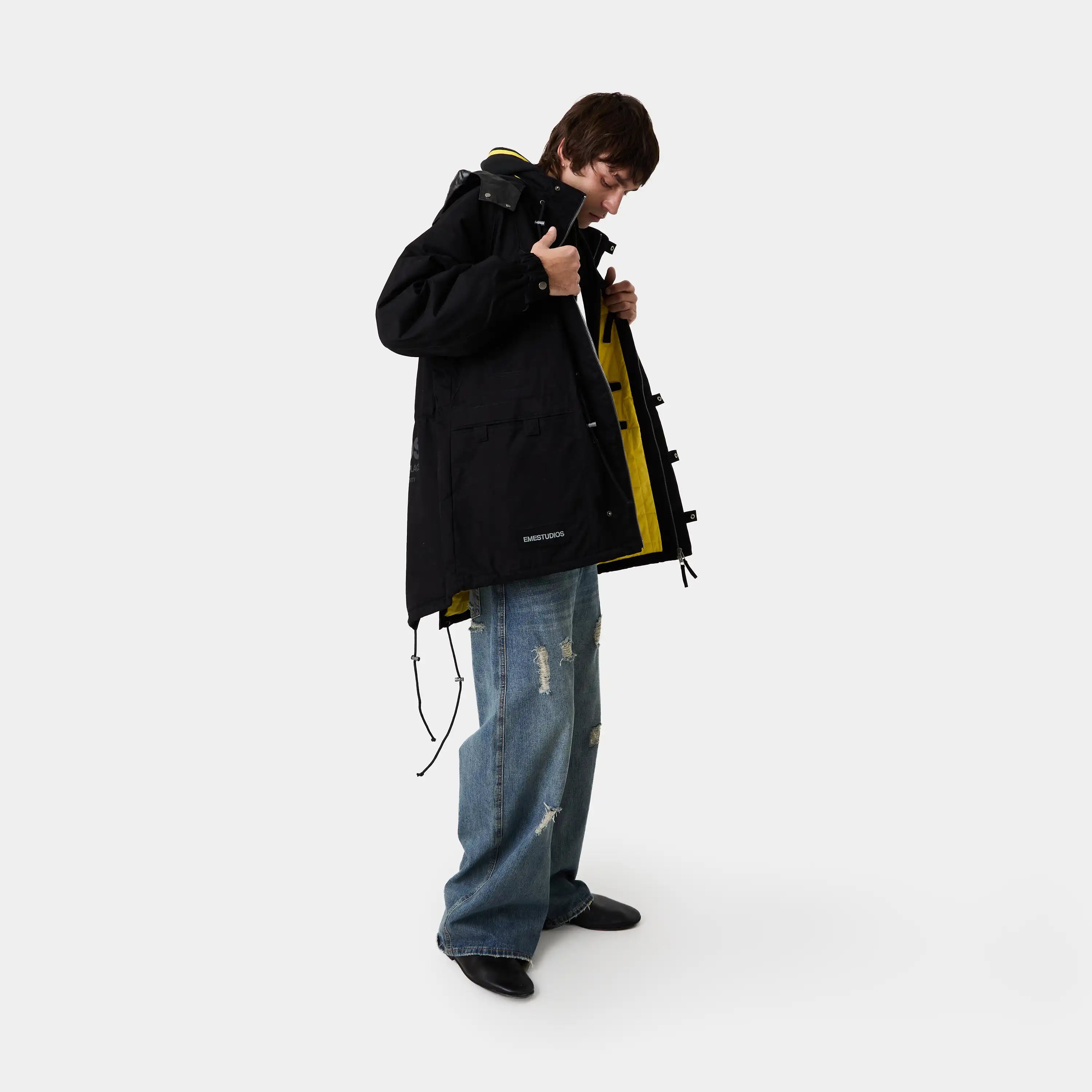 Bond Black Parka Outerwear Eme Studios