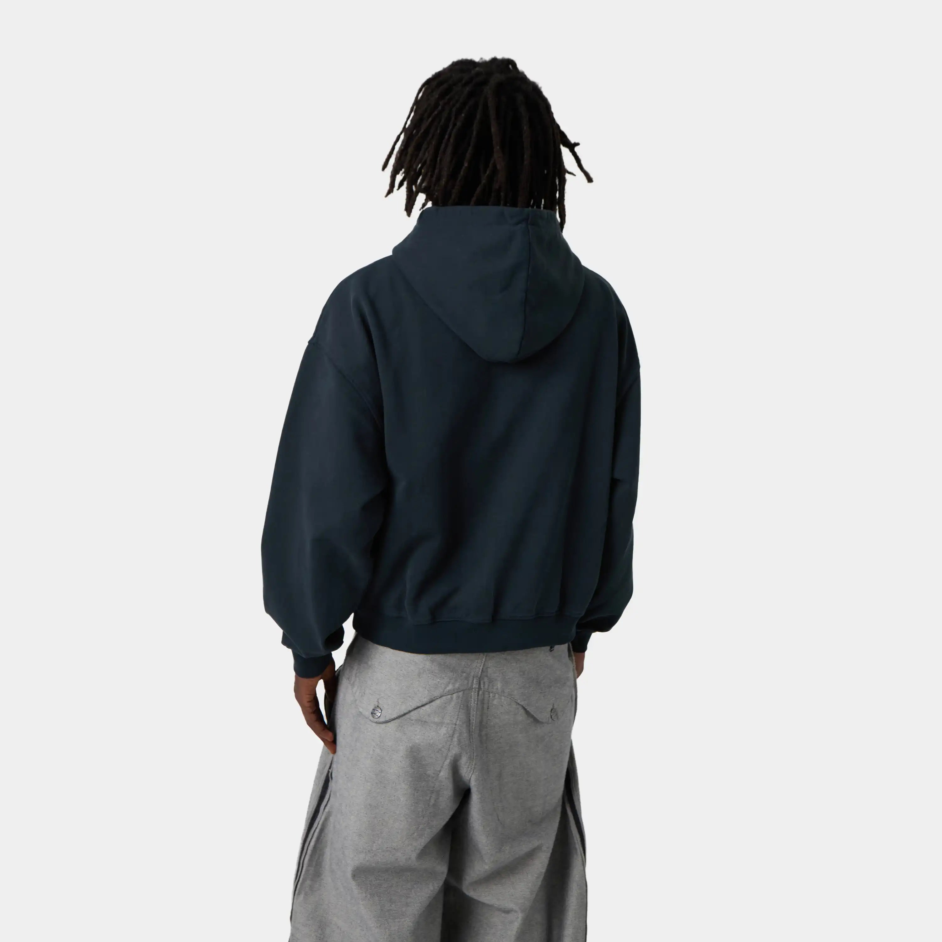 Brook Navy Oversized Hoodie Hoodies Eme Studios