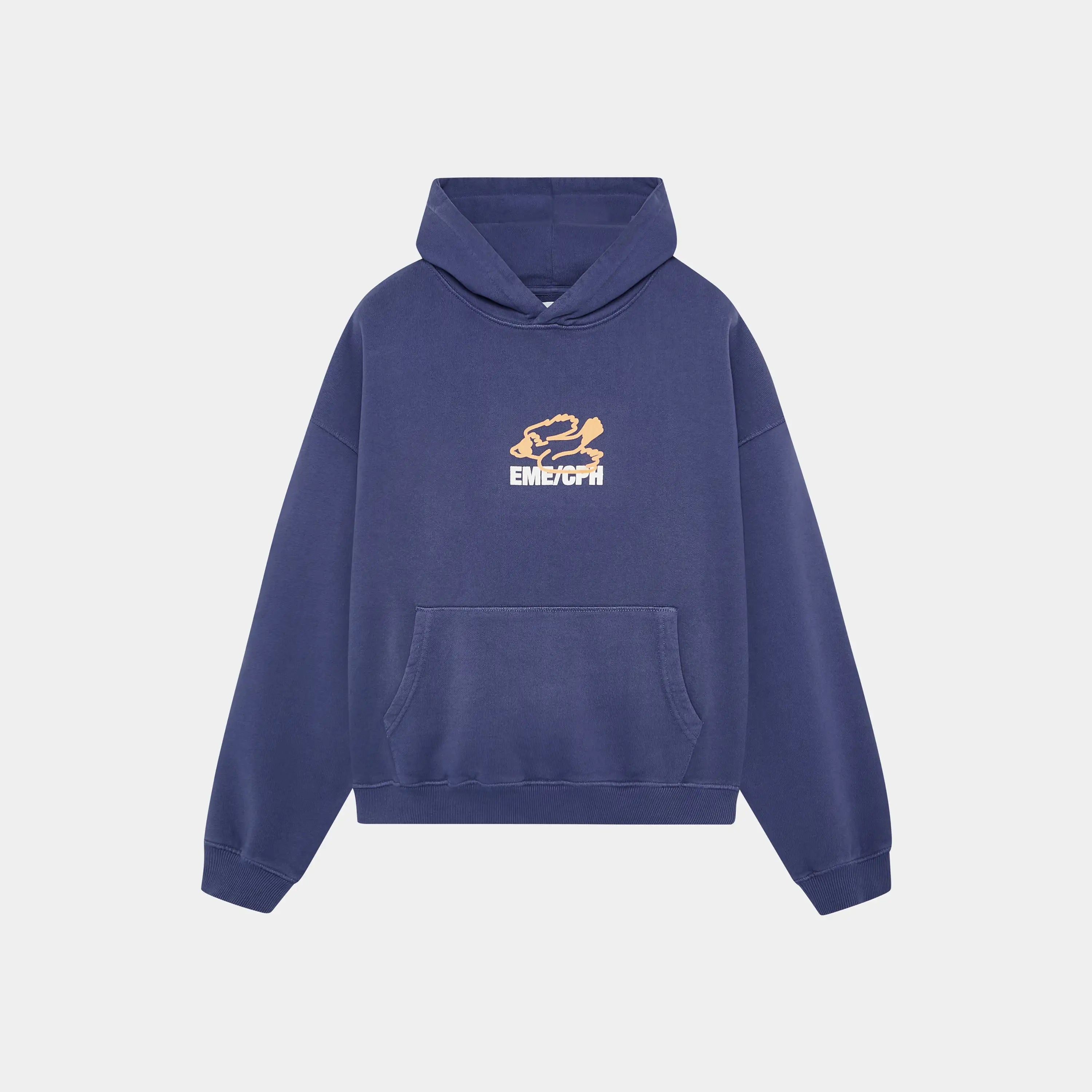 Due Navy Oversized Hoodie Hoodies eme