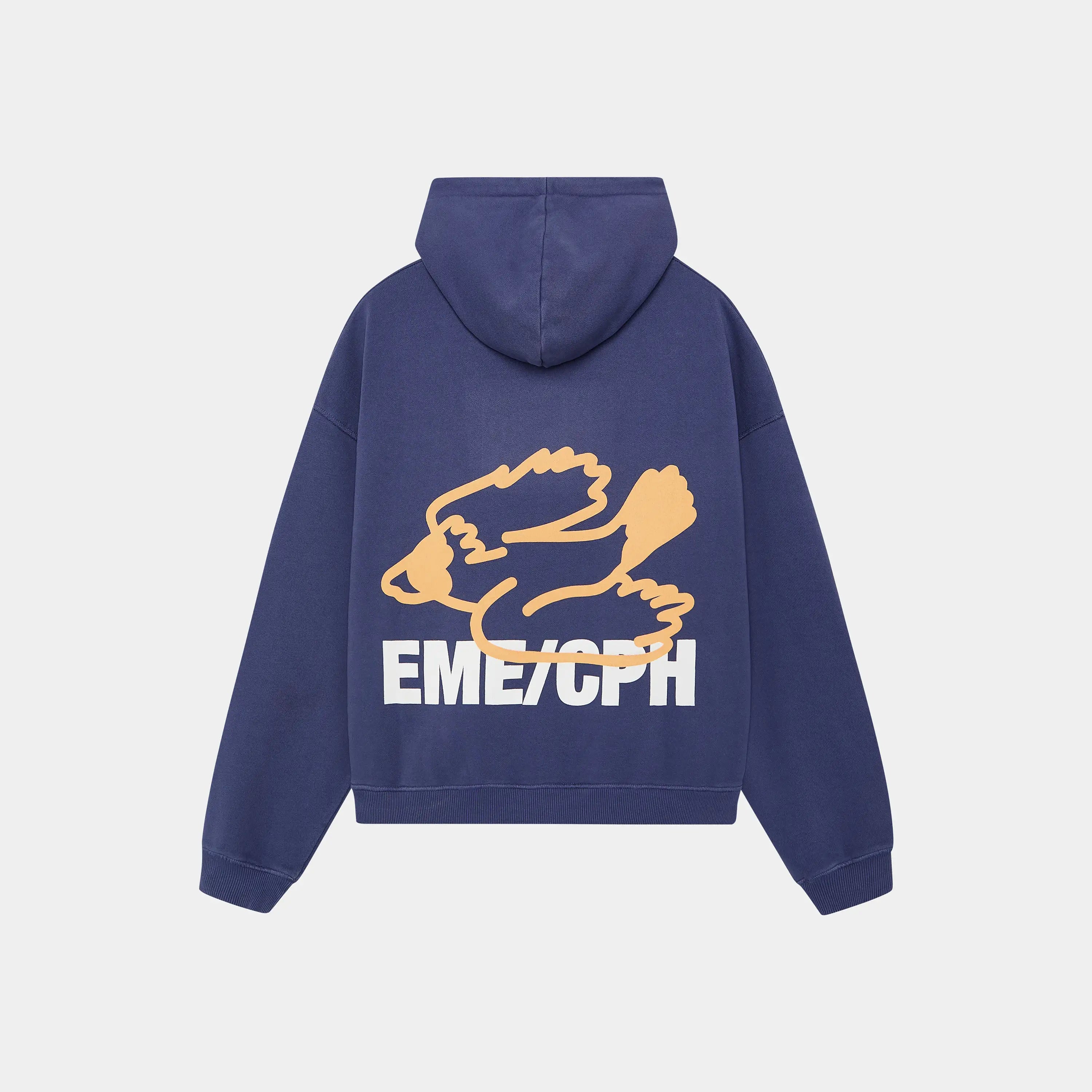 Due Navy Oversized Hoodie Hoodies eme