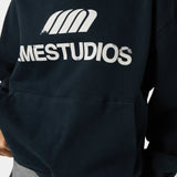 Brook Navy Oversized Hoodie Hoodies Eme Studios
