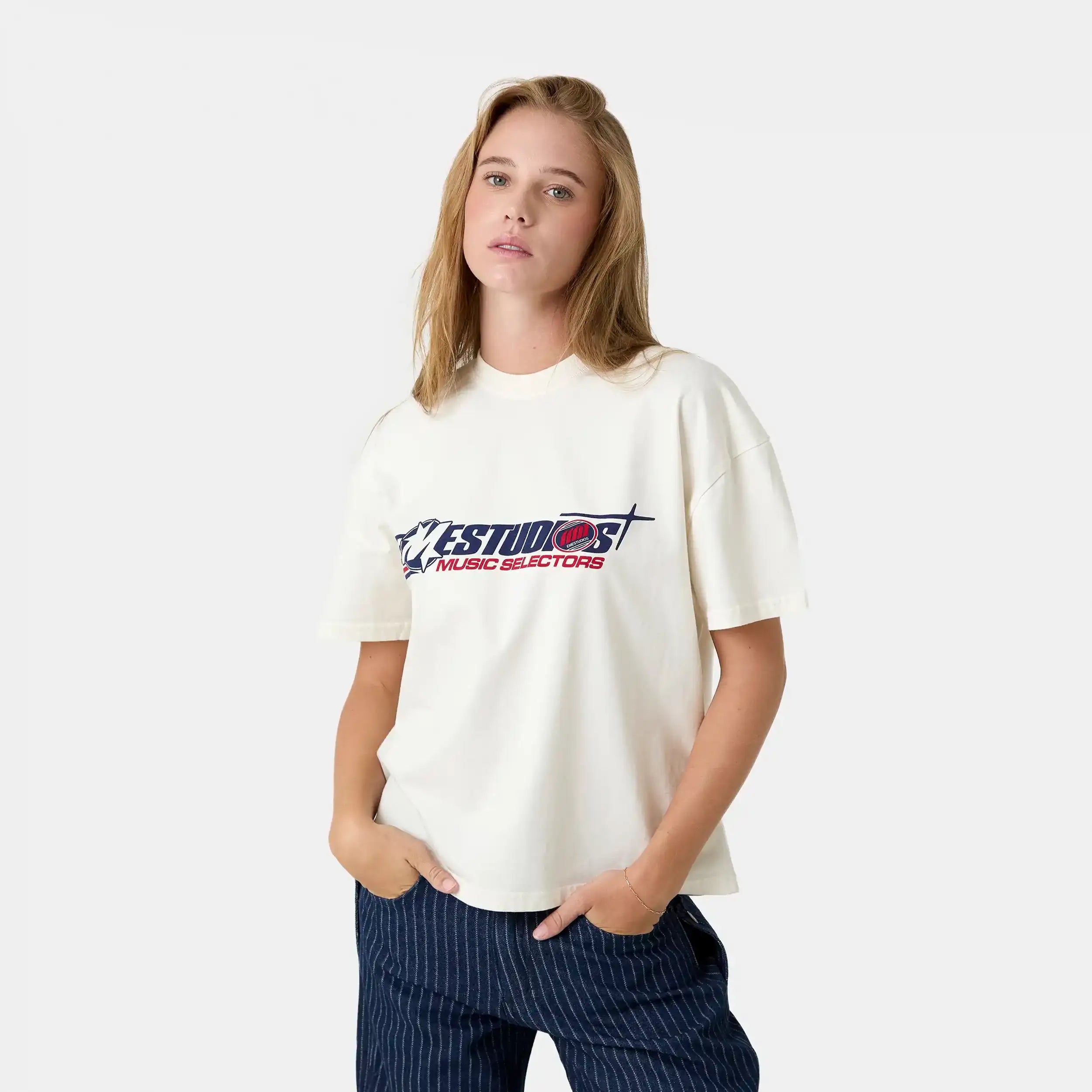 Jackies Off Sand Oversized Tee T-shirts Eme Studios