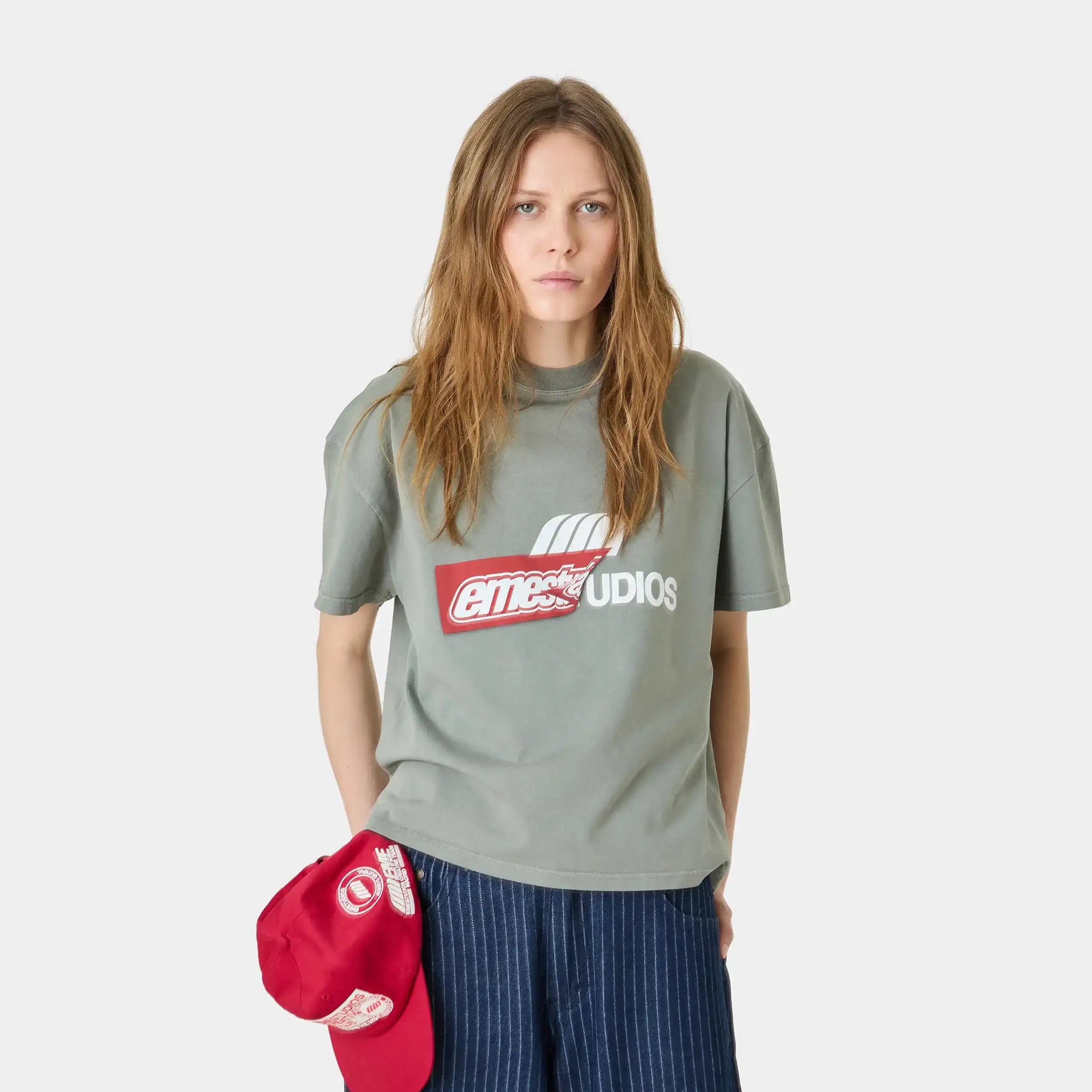 Despiece Olive Oversized Tee T-shirts Eme Studios